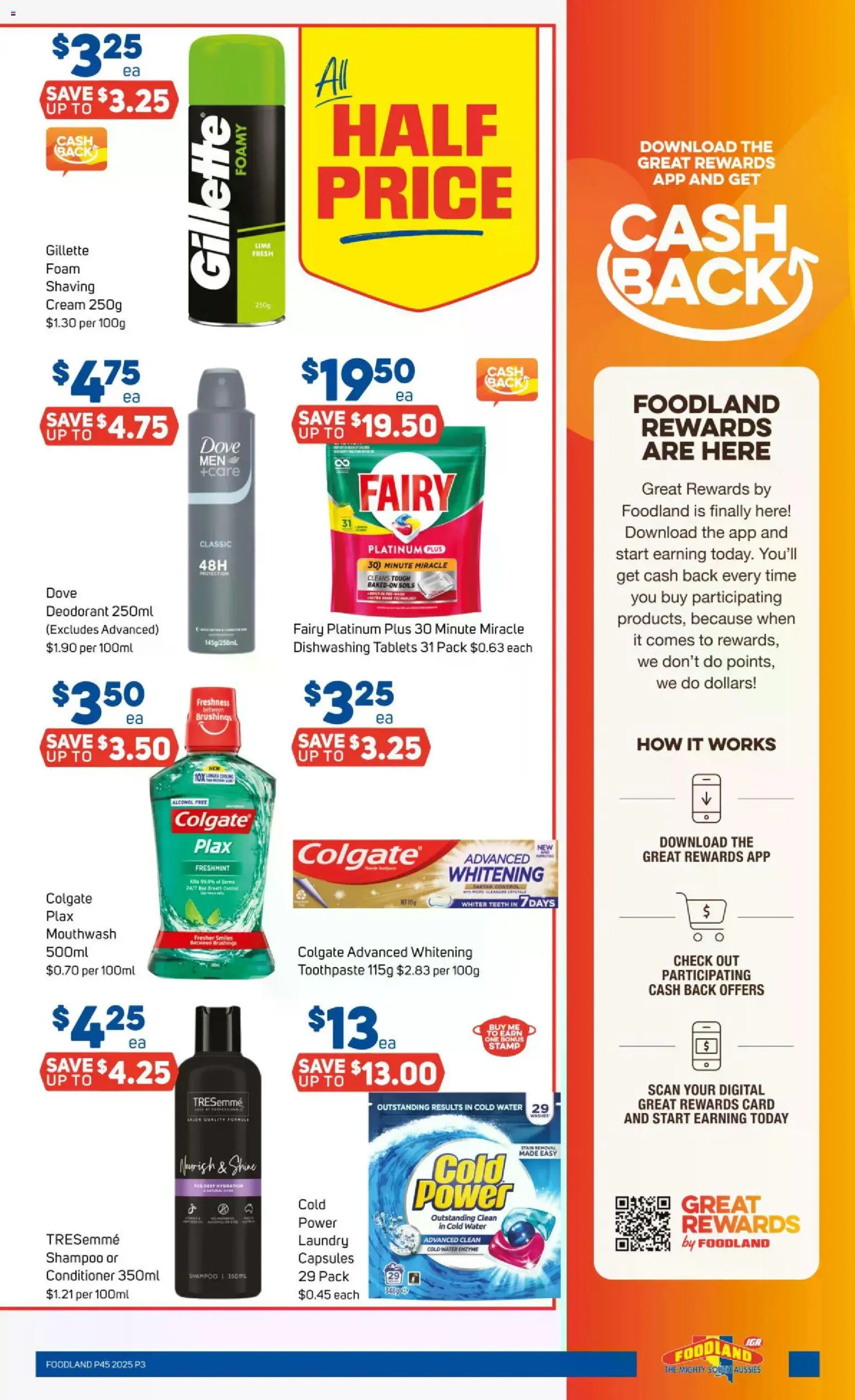 Foodland catalogue - valid from 05.11.2025 | Page: 3 | Products: Toothpaste, Cream, Water, Tablets