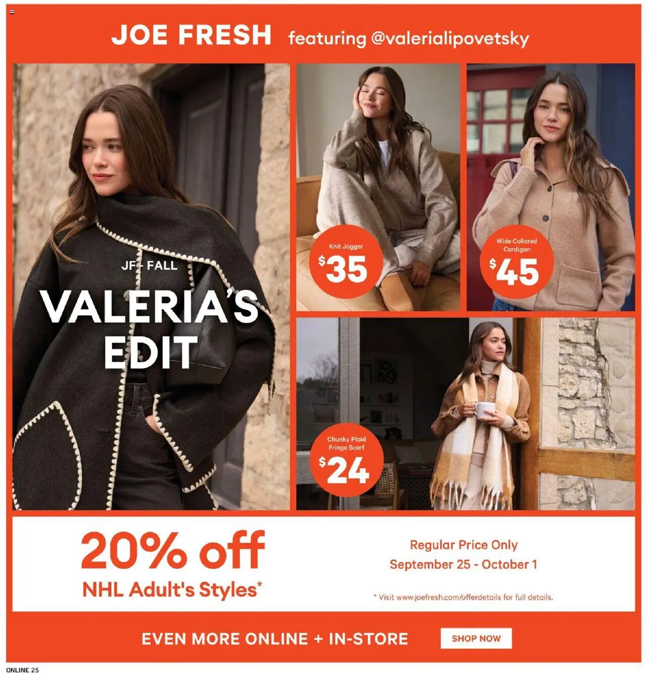 Fortinos flyer valid from 25.09.2025 | Page: 24 | Products: Scarf, Cardigan