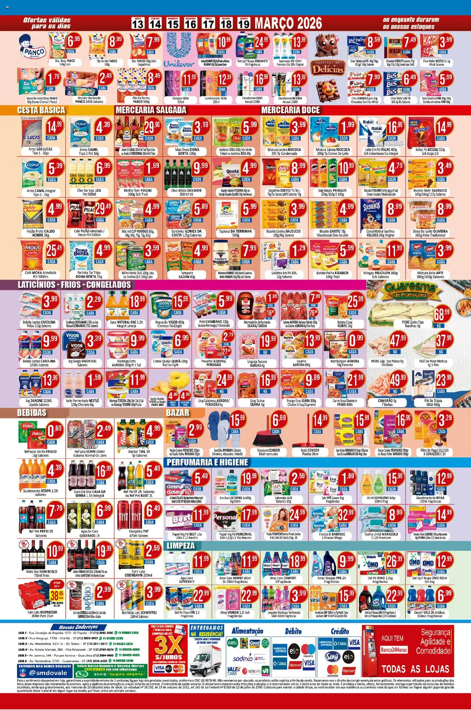 Dovale Folheto - válido de 13.03.2026 | Página: 2 | Produtos: Roupas, Batata palha, Creme de leite, Biscoito recheado
