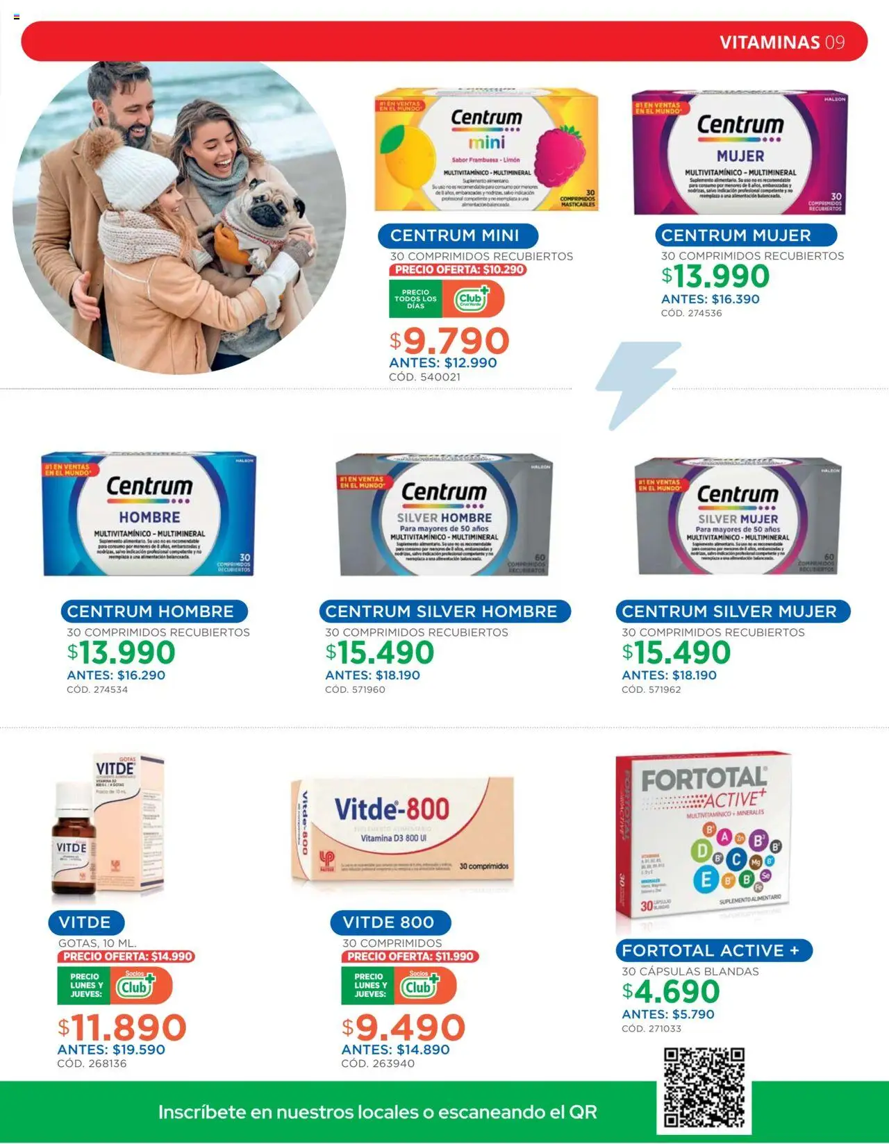 Ofertas Invierno Cruz Verde │ válido desde el 01.08.2025 | Página: 9 | Productos: Vitaminas