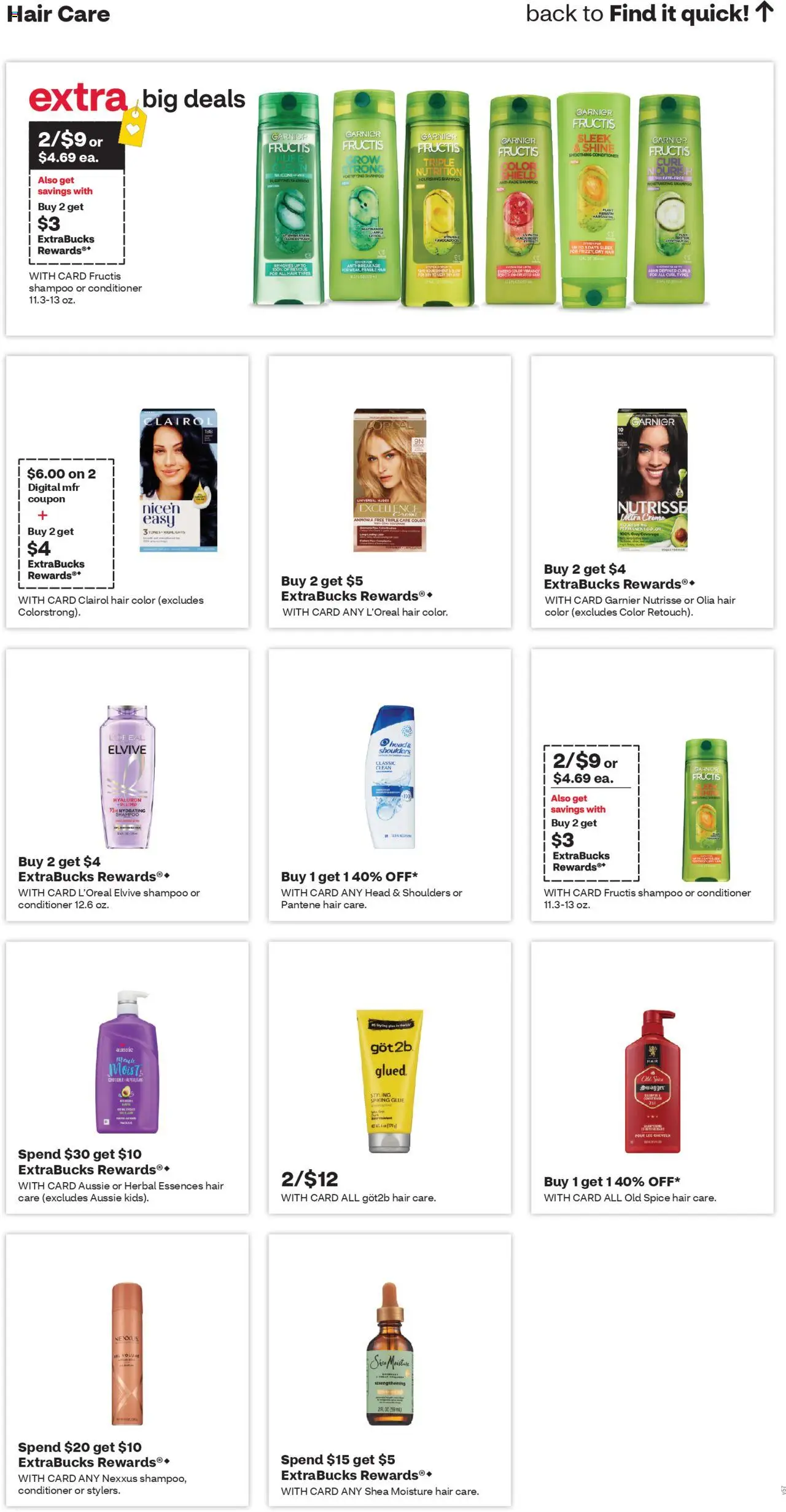 CVS Pharmacy Weekly Ad - WA - valid from 12.10.2025 | Page: 14 | Products: Shampoo, Conditioner, Hair color