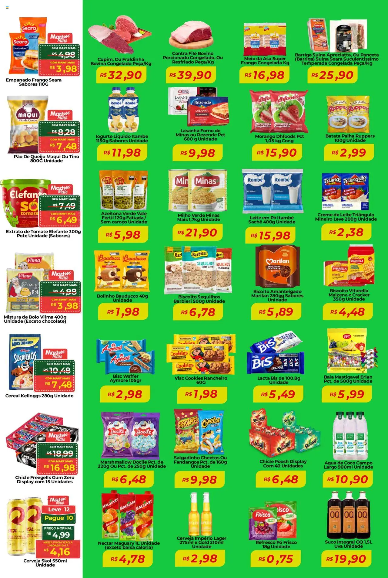 Mart Minas Folheto - válido de 07.08.2025 | Página: 2 | Produtos: Piso, Chocolate, Creme, Frango