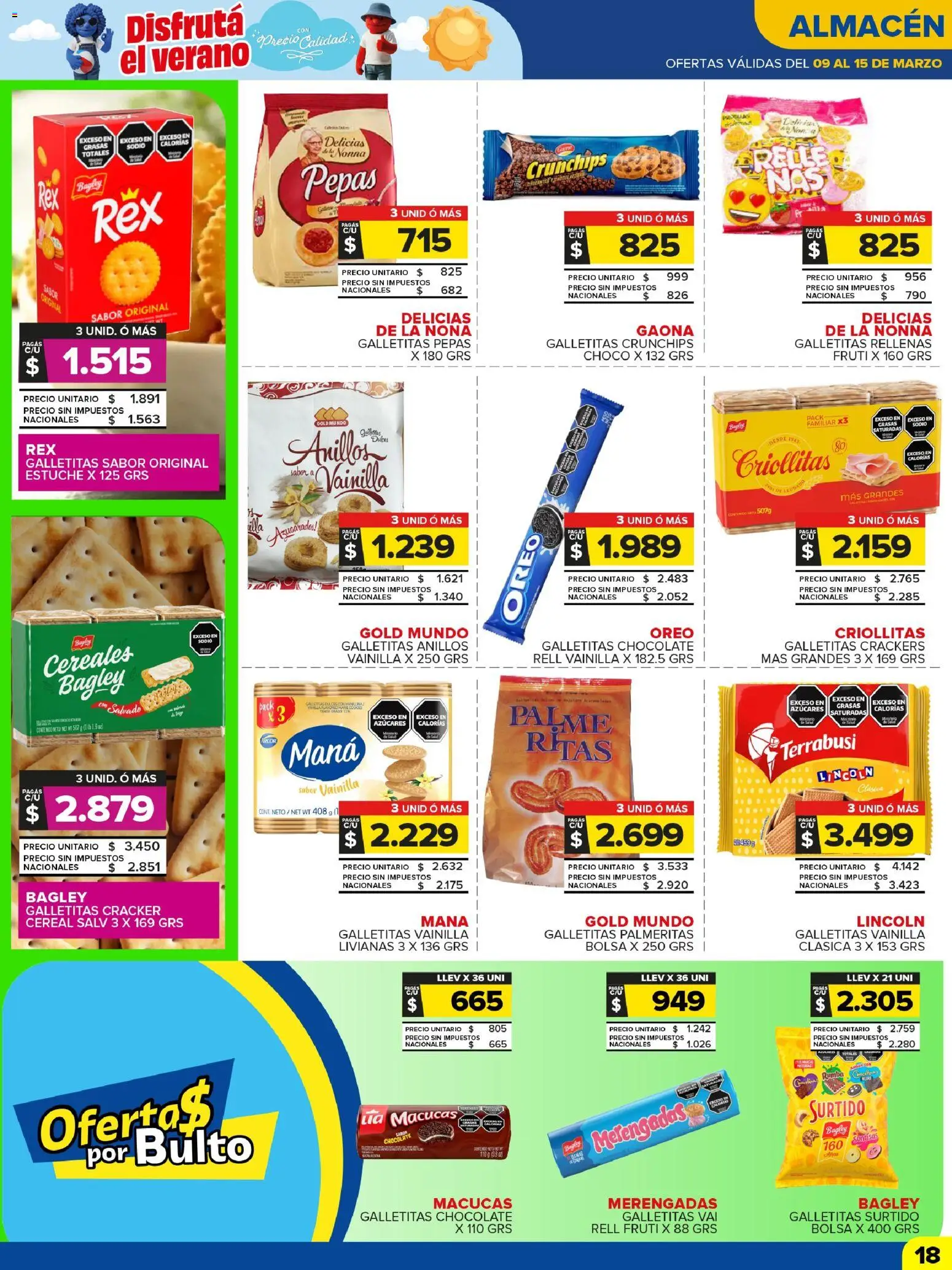 Carrefour Maxi catálogo │ válido desde el 09.03.2026 | Página: 18 | Productos: Galletitas, Estuche, Chocolate, Cereales