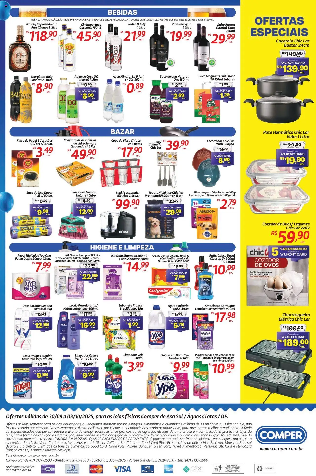 Comper Folheto - válido de 30.09.2025 | Página: 4 | Produtos: Creme dental colgate total, Escorredor, Amaciante de roupas, Carne