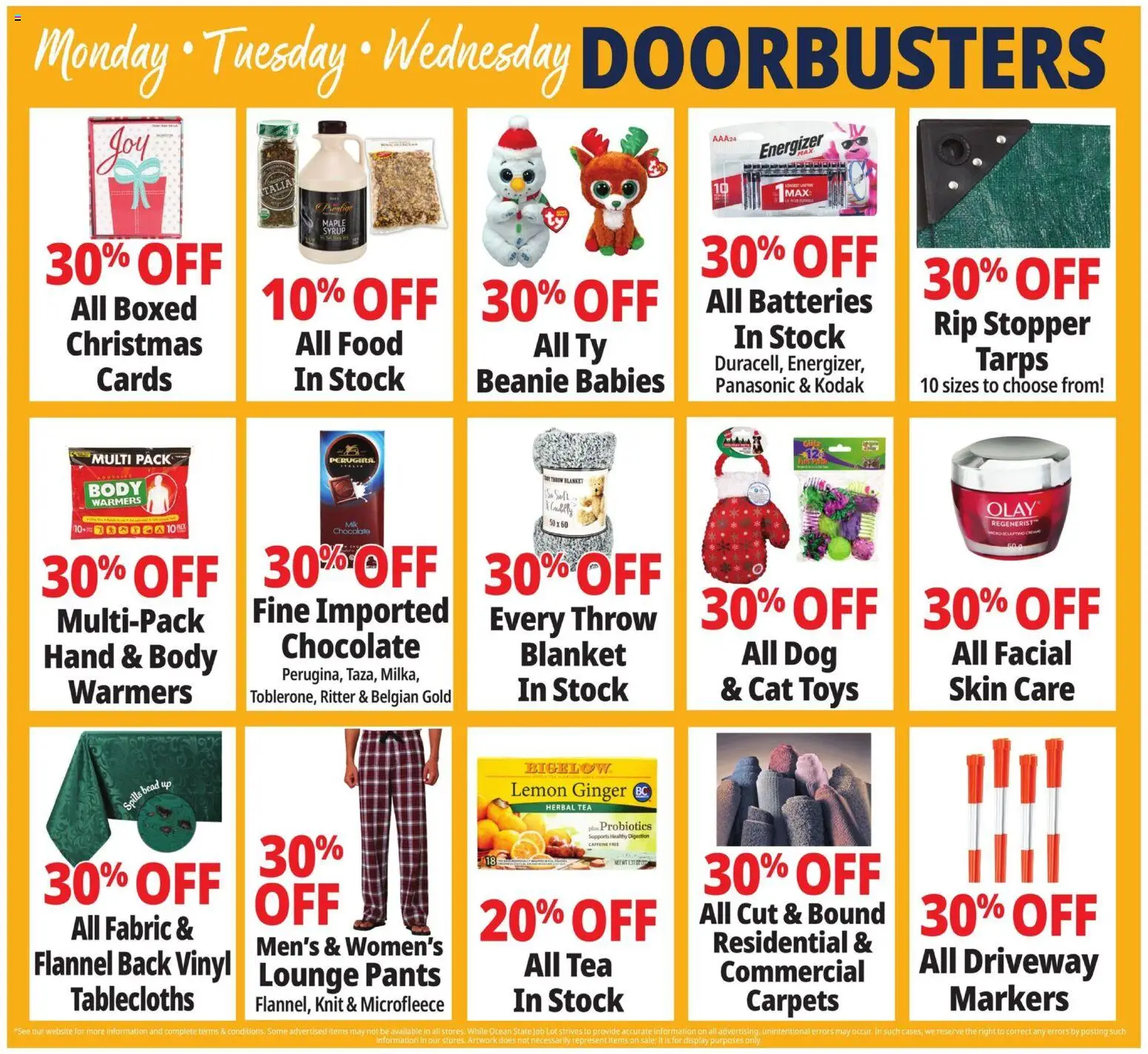 Ocean State Job Lot Weekly Ad - MA - valid from 27.11.2025 | Page: 4 | Products: Probiotics, Blanket, Tea, Pants