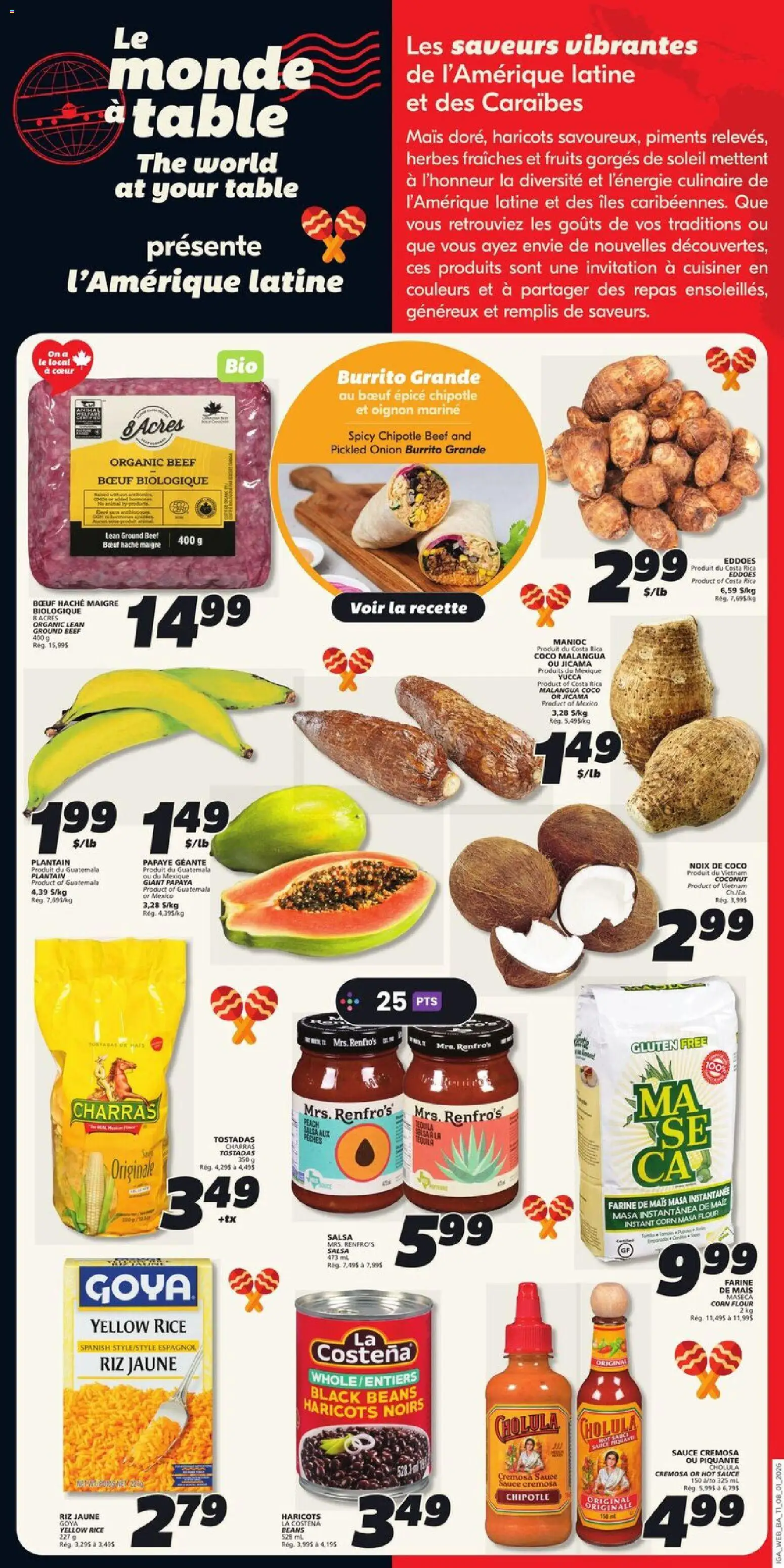 IGA flyer valid from 08.01.2026 | Page: 14 | Products: Rice, Beef, Table