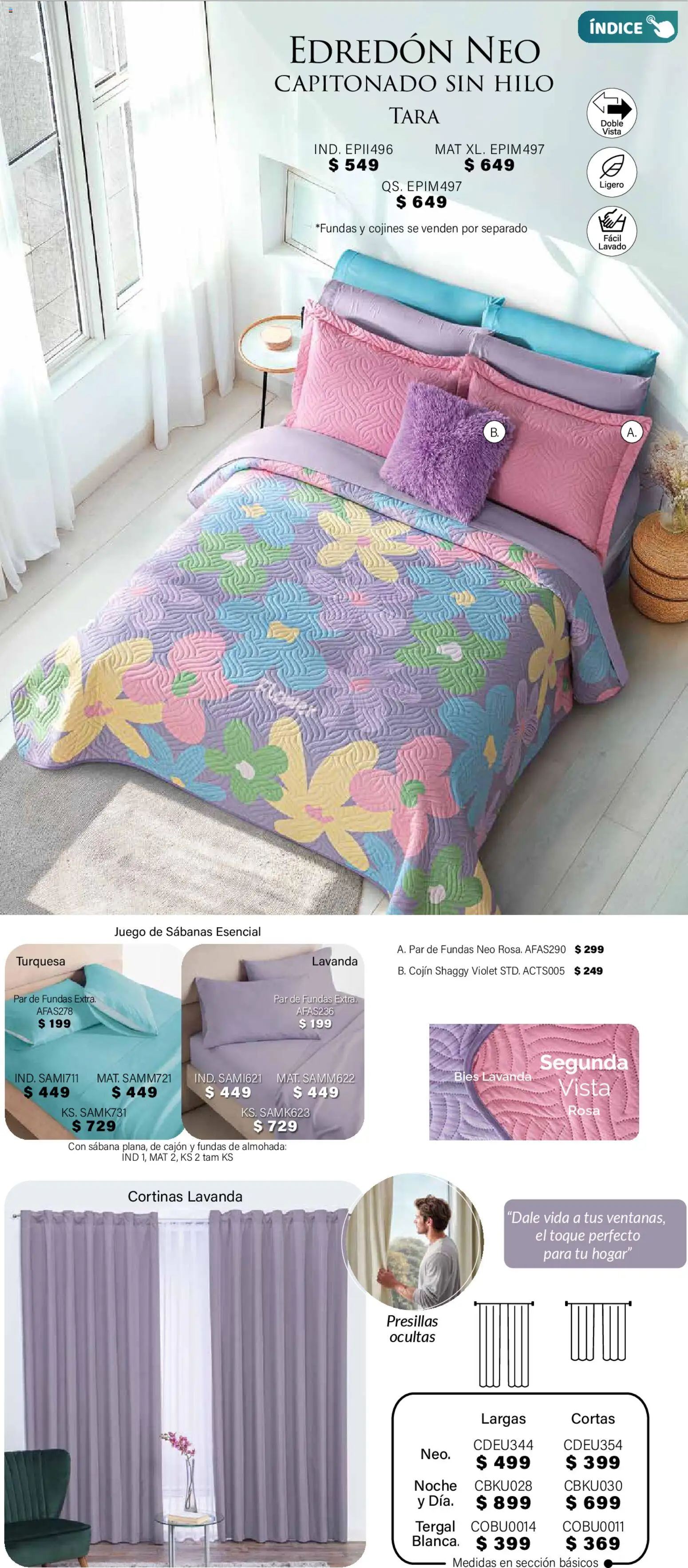 Nuevas ofertas de Colchas Concord válidas en toda la República Mexicana desde el 01.11.2025. ¡Encuentra las mejores ofertas en Colchas Concord Buen Fin! | Página: 42 | Productos: Juego, Almohada, Sabanas, Cortinas