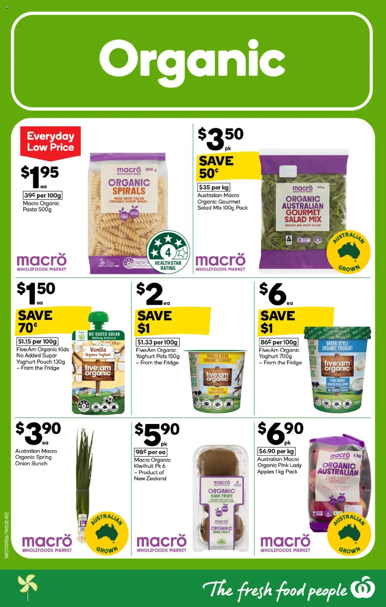 Woolworths catalogue - valid from 17.09.2025 | Page: 30 | Products: Yoghurt, Kiwifruit, Salad, Fridge
