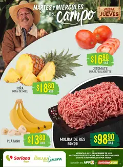 Vista previa de Soriana - Martes y Miércoles del Campo Súper: Chih, Delicias, Dur y Coah (excepto Saltillo), nuevo folleto de la tienda, válido en México a partir del 10.12.2025