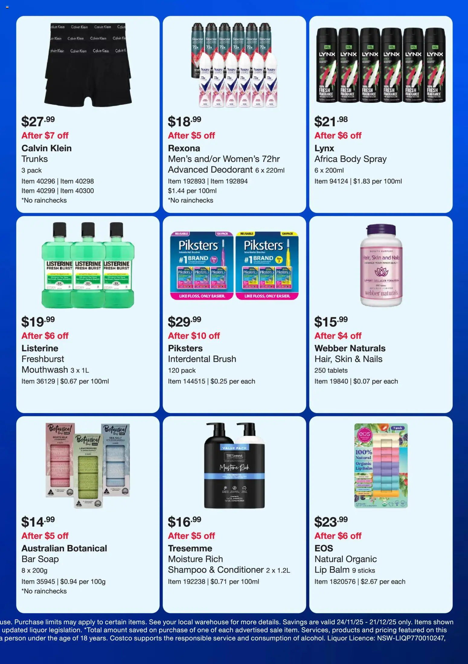 Costco catalogue - valid from 24.11.2025 | Page: 5 | Products: Brush, Conditioner, Soap, Collagen