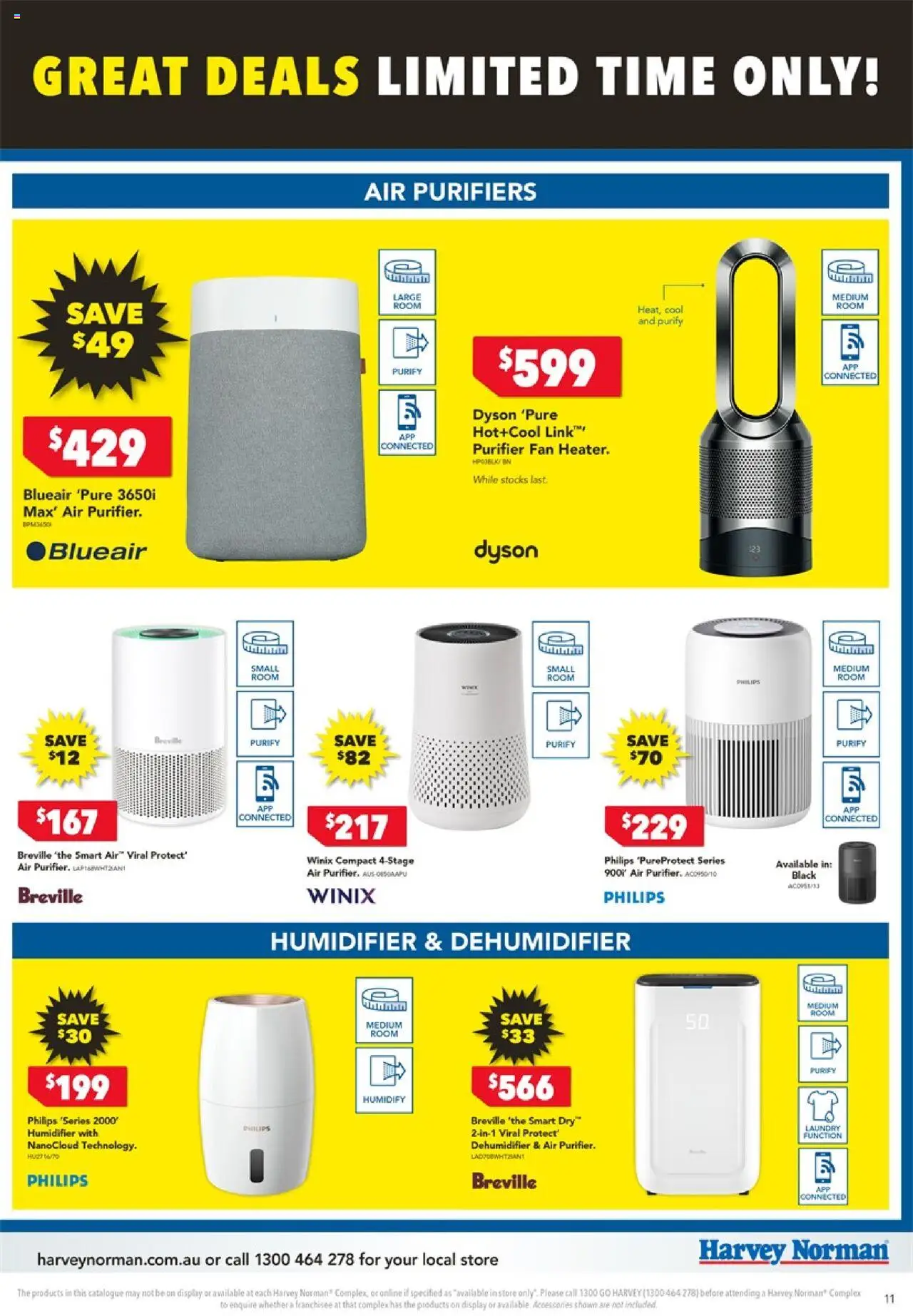 Harvey Norman catalogue - valid from 05.06.2025 | Page: 11 | Products: Accessories, Dehumidifier, Laundry, Humidifier