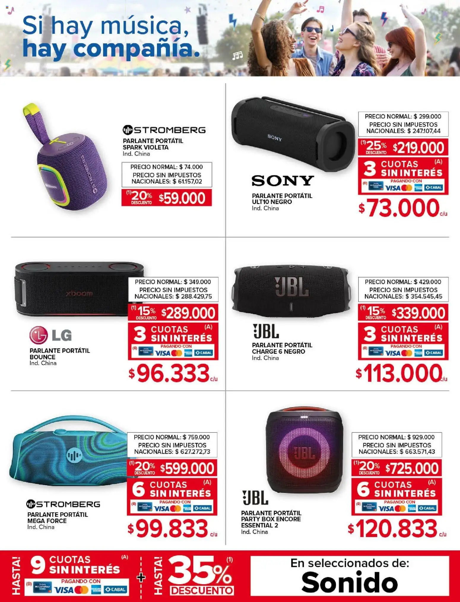 Carrefour - Especial Sonido │ válido desde el 14.01.2026 | Página: 3 | Productos: Parlante