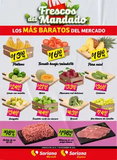 Vista previa de Soriana - Frescos del Mandado Mercado: Coah, Chih y Dur, nuevo folleto de la tienda, válido en México a partir del 10.12.2025