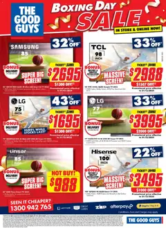 Preview of The Good Guys  Catalogue  - valid from 17.12.2025 | Page: 2 | Products: Tv, Audio, Smart tv, Screen
