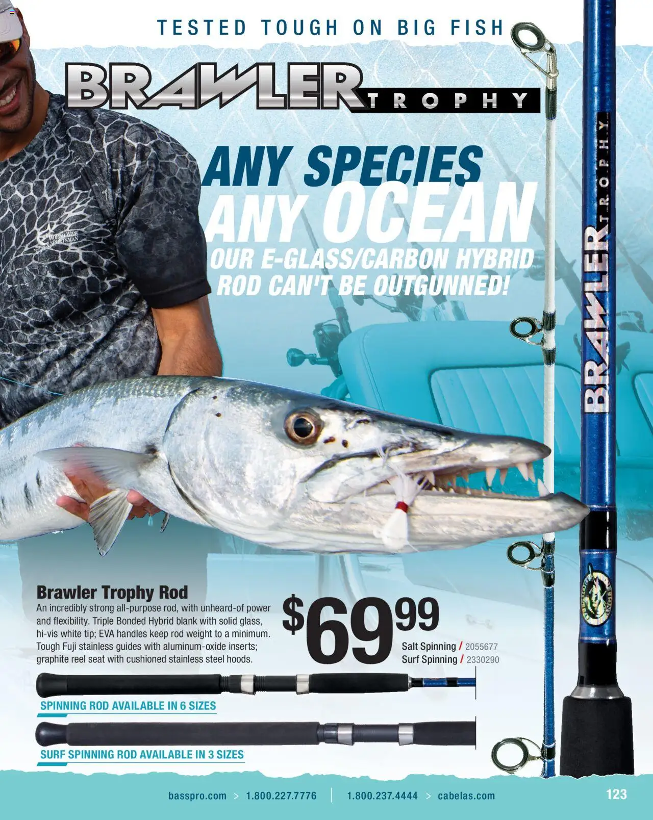Cabela's Saltwater Specialist 25 - valid from 01.01.2025 | Page: 123 | Products: Fish, Salt, Weight, Rod