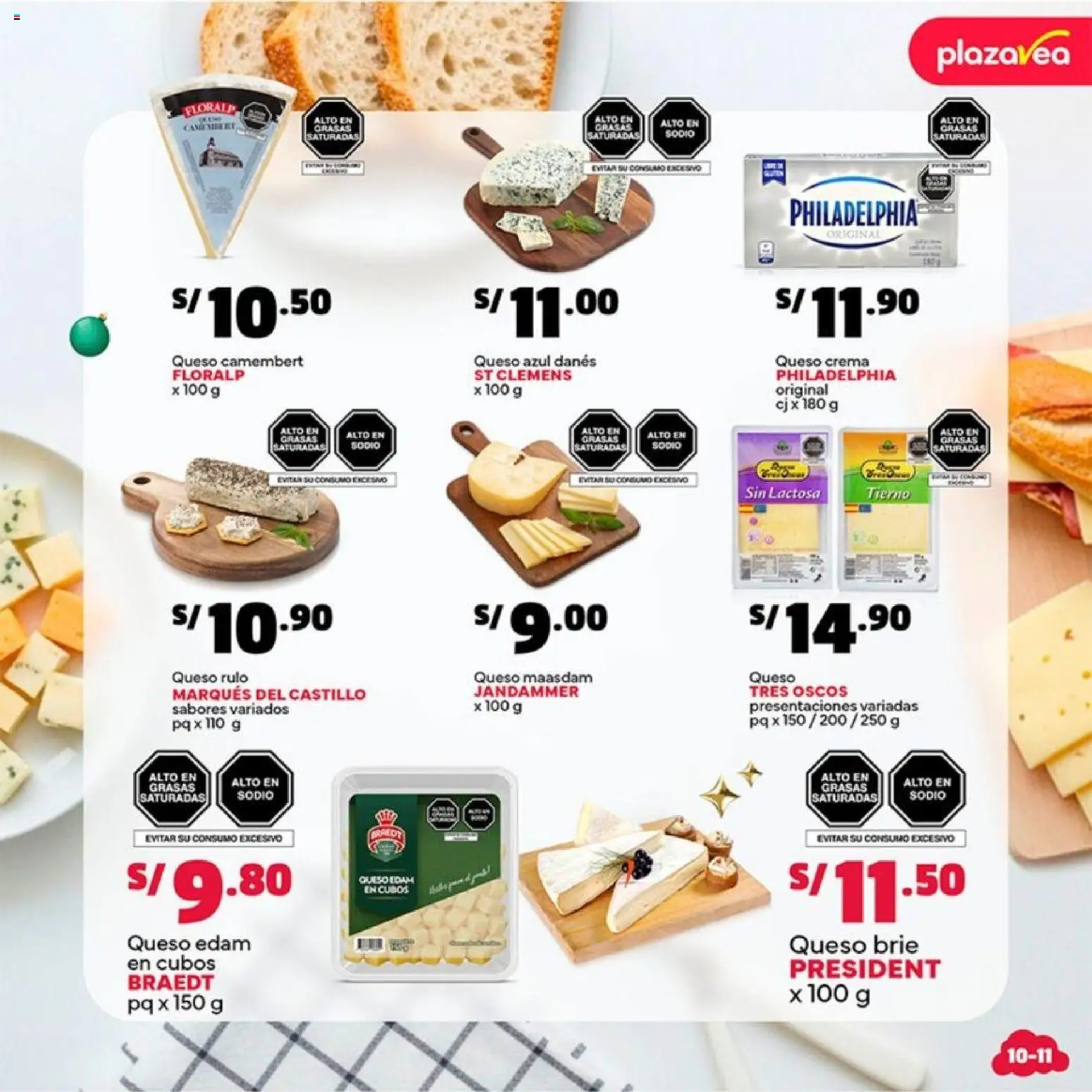 Catálogo Plaza Vea válido desde 17.11.2025 | Página: 11 | Productos: Queso, Crema