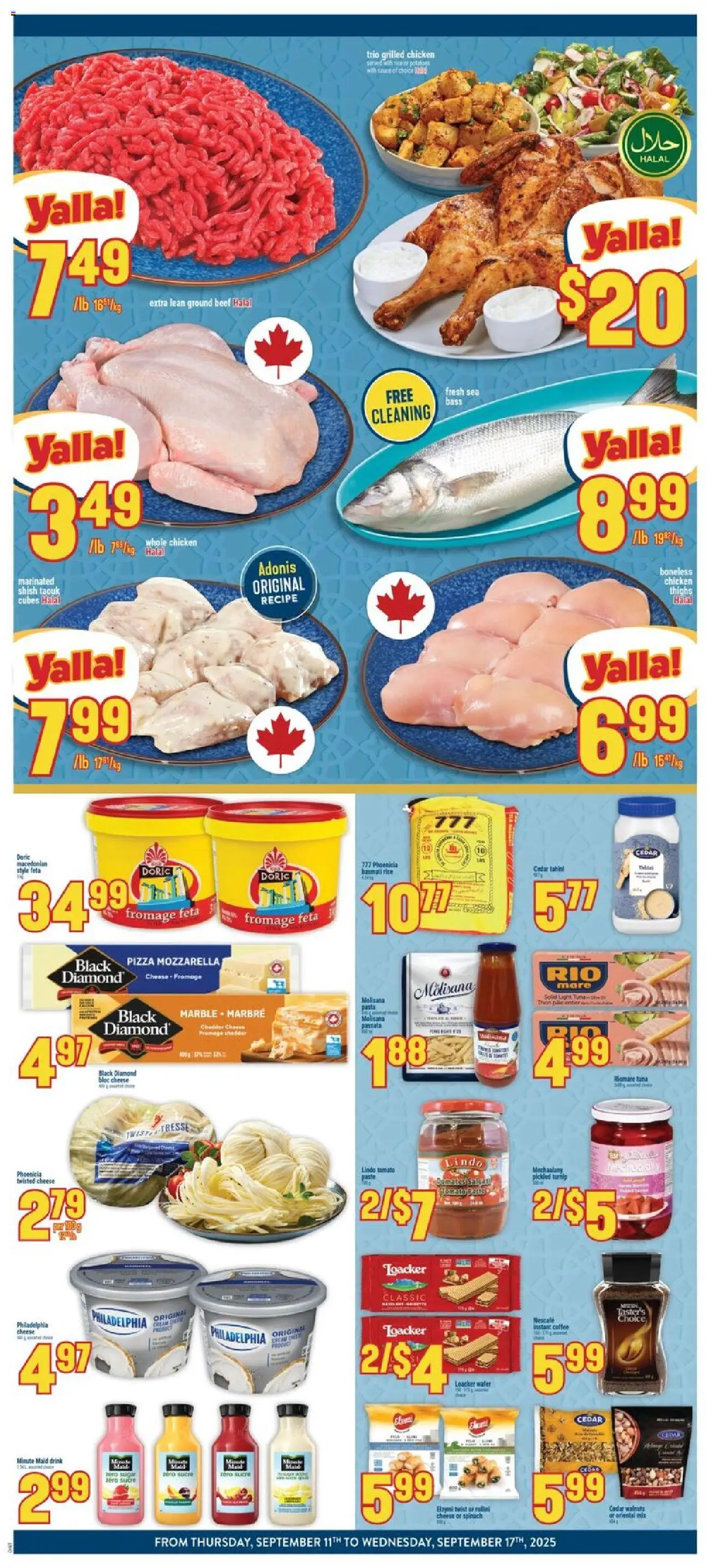 Adonis flyer valid from 11.09.2025 | Page: 2 | Products: Cream, Potatoes, Coffee, Chicken