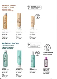 Natura Folheto - válido de 28.07.2025 | Página: 96 | Produtos: Pêssego, Fragrância, Creme para pentear, Ameixa