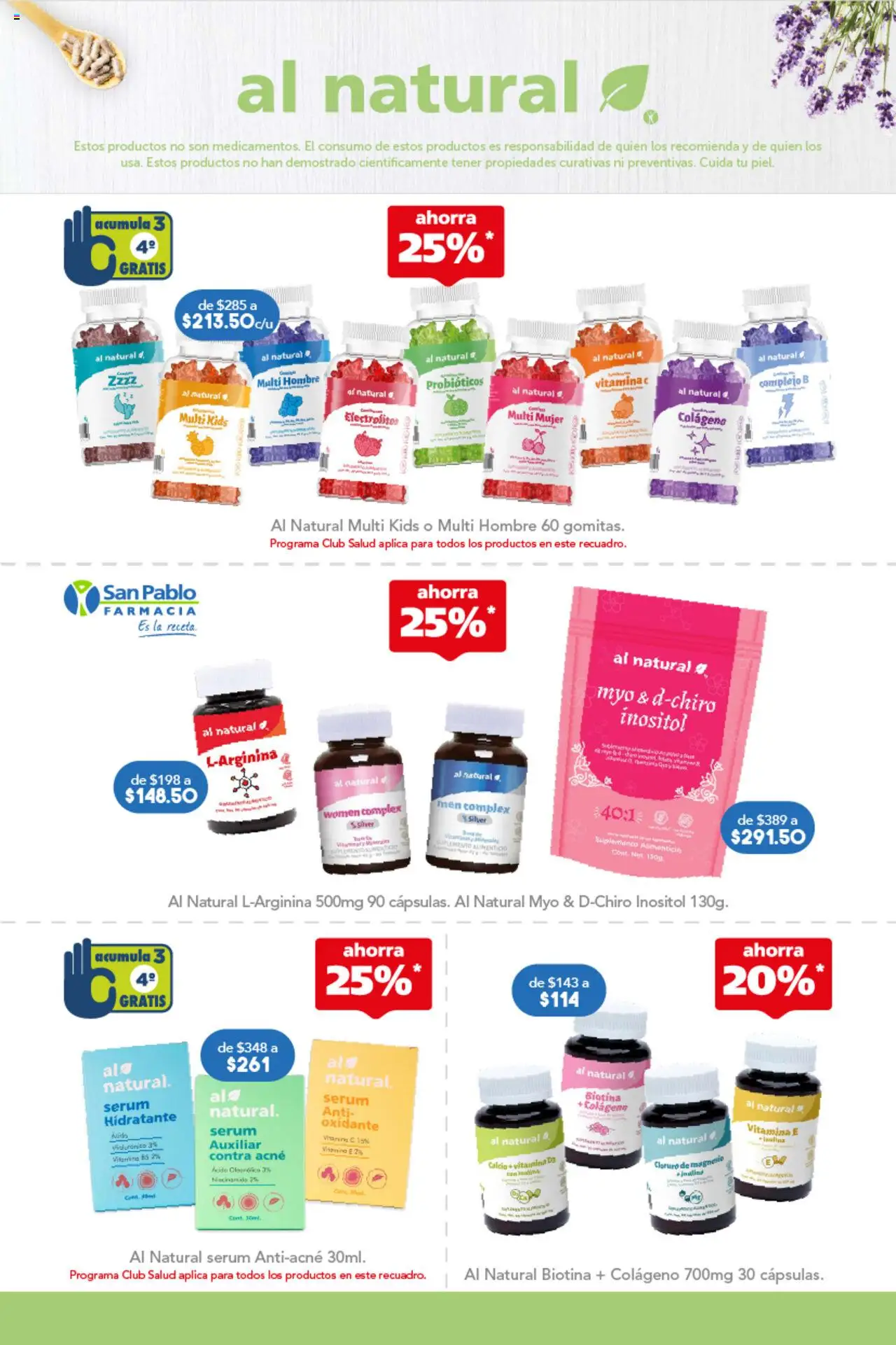 Nuevas ofertas de Farmacia San Pablo válidas en toda la República Mexicana desde el 19.10.2025. ¡Encuentra las mejores ofertas en Farmacia San Pablo catálogo! | Página: 7 | Productos: Serum