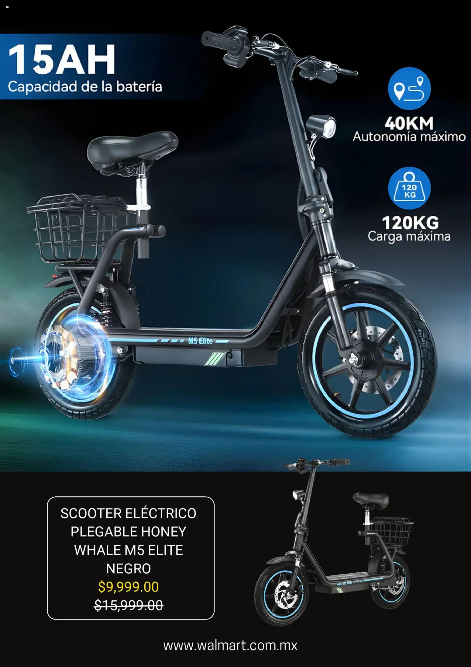 Nuevas ofertas de Walmart válidas en toda la República Mexicana desde el 25.11.2025. ¡Encuentra las mejores ofertas en Walmart Cyber Monday! | Página: 5 | Productos: Scooter, Batería