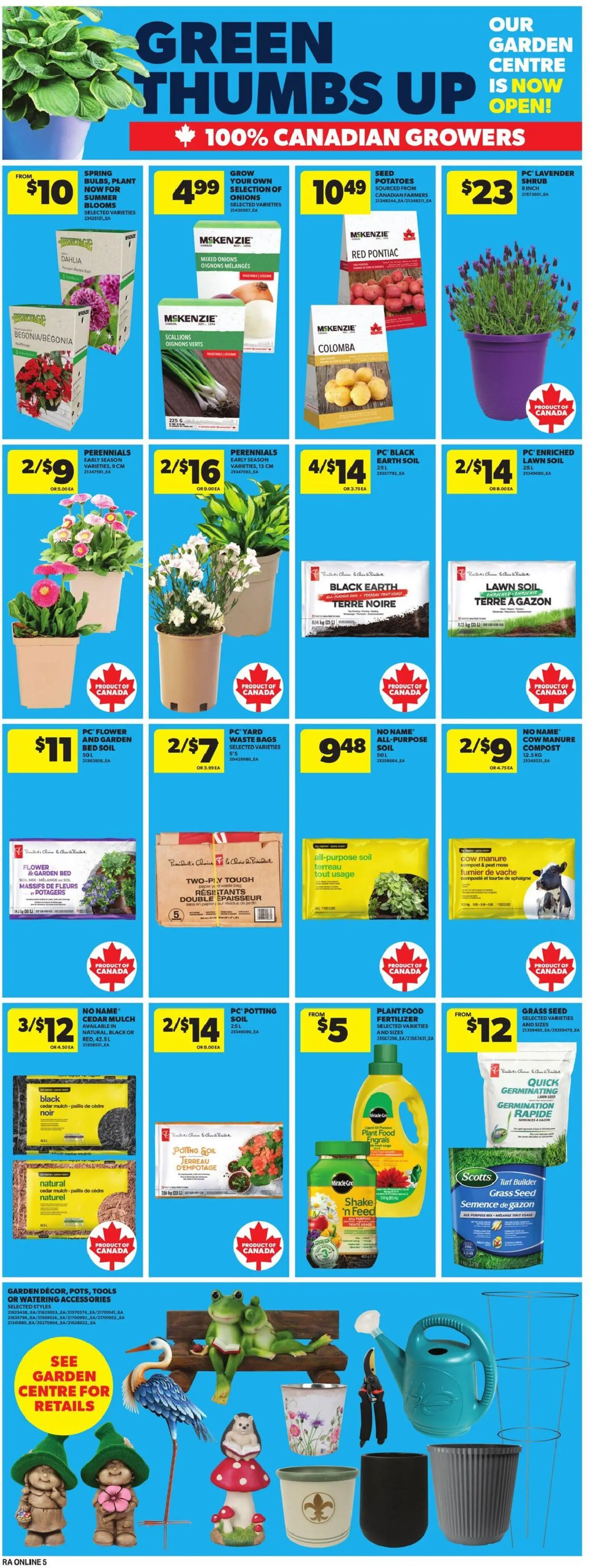 Atlantic Superstore flyer valid from 23.04.2026 | Page: 14 | Products: Potatoes, Bag, Bed