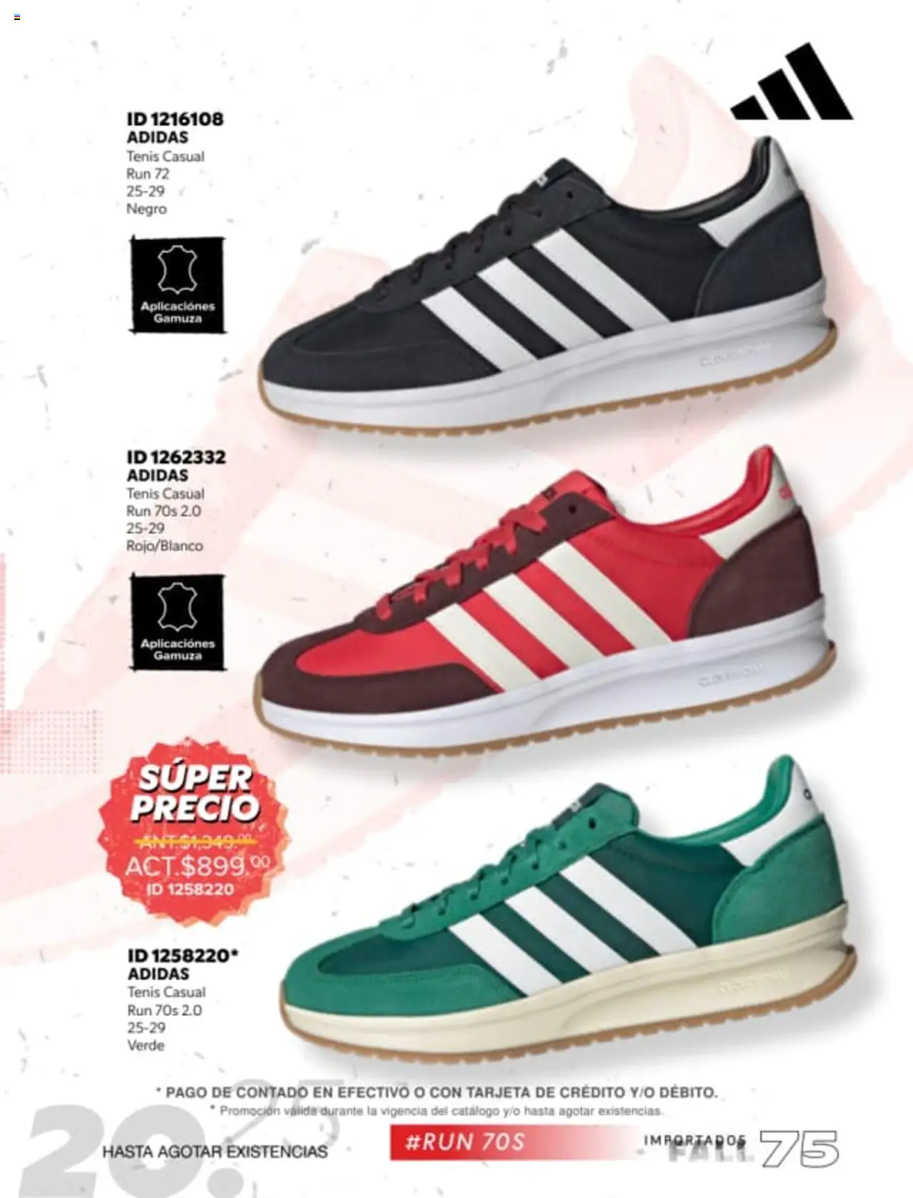 Nuevas ofertas de Price Shoes válidas en toda la República Mexicana desde el 18.08.2025. ¡Encuentra las mejores ofertas en Price Shoes - Catálogo Fall Importados! | Página: 75 | Productos: Tenis, Gamuza