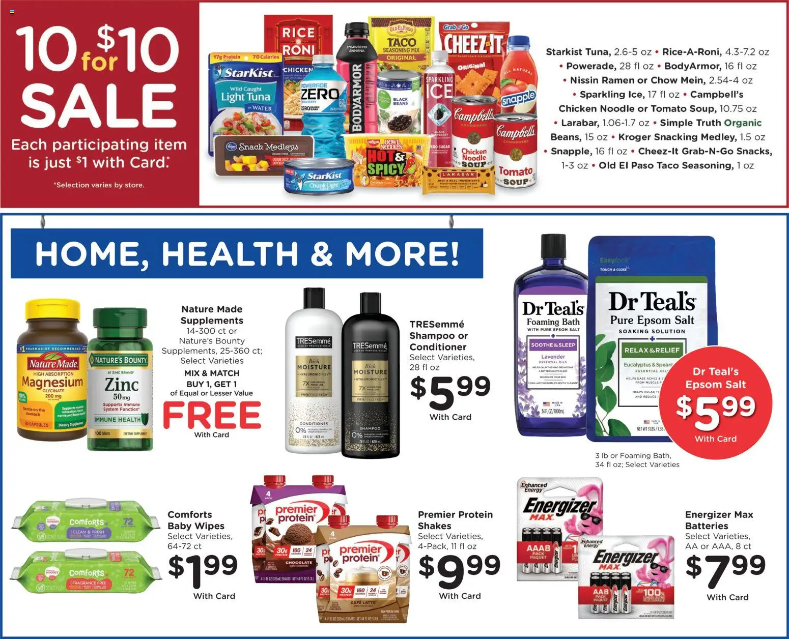 Kroger Weekly Ad - valid from 07.01.2026 | Page: 10 | Products: Magnesium, Shampoo, Water, Salt