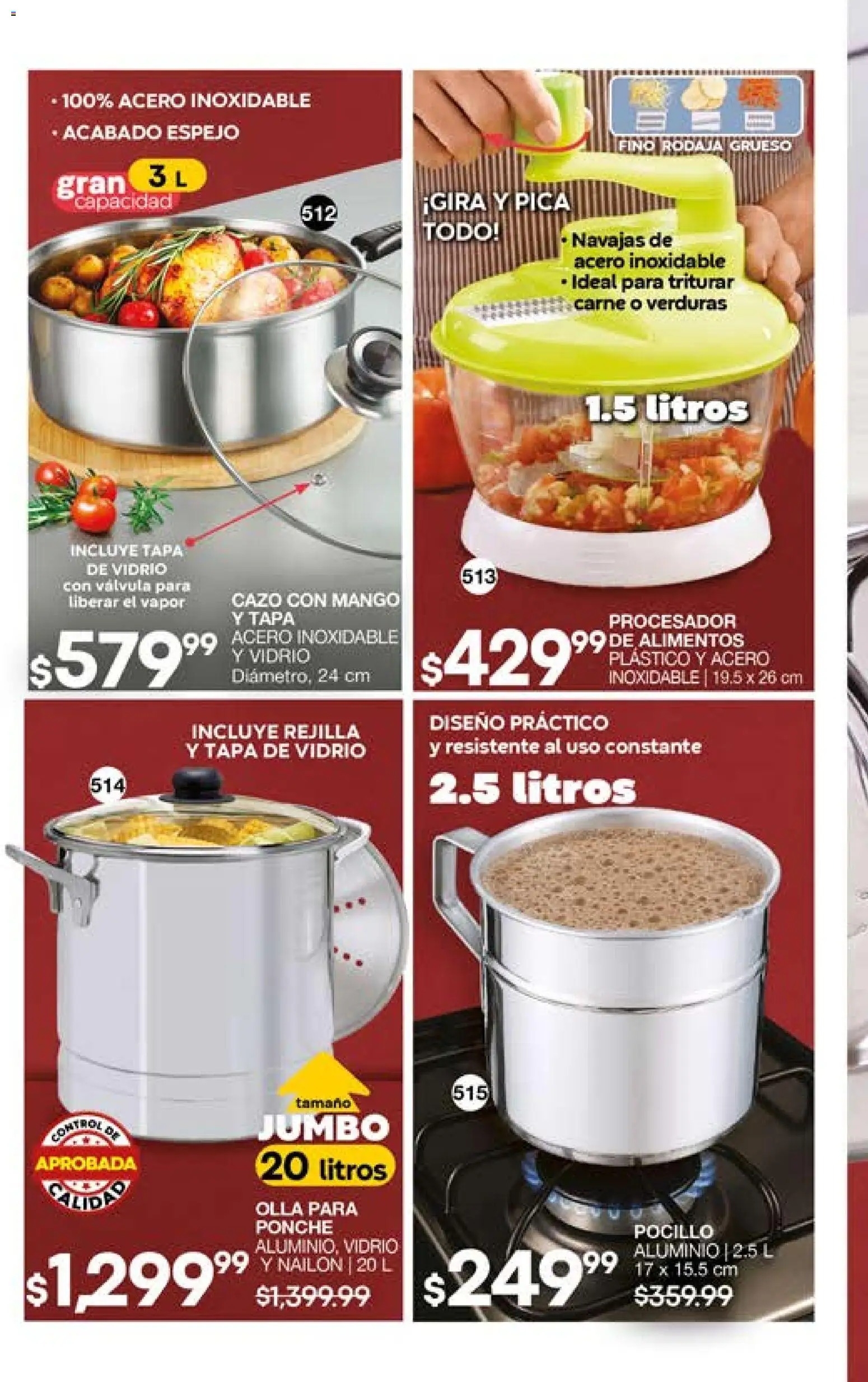 Nuevas ofertas de Fuller válidas en toda la República Mexicana desde el 29.04.2026. ¡Encuentra las mejores ofertas en Fuller campaña 2 2026! | Página: 142 | Productos: Pocillo, Válvula, Espejo, Olla