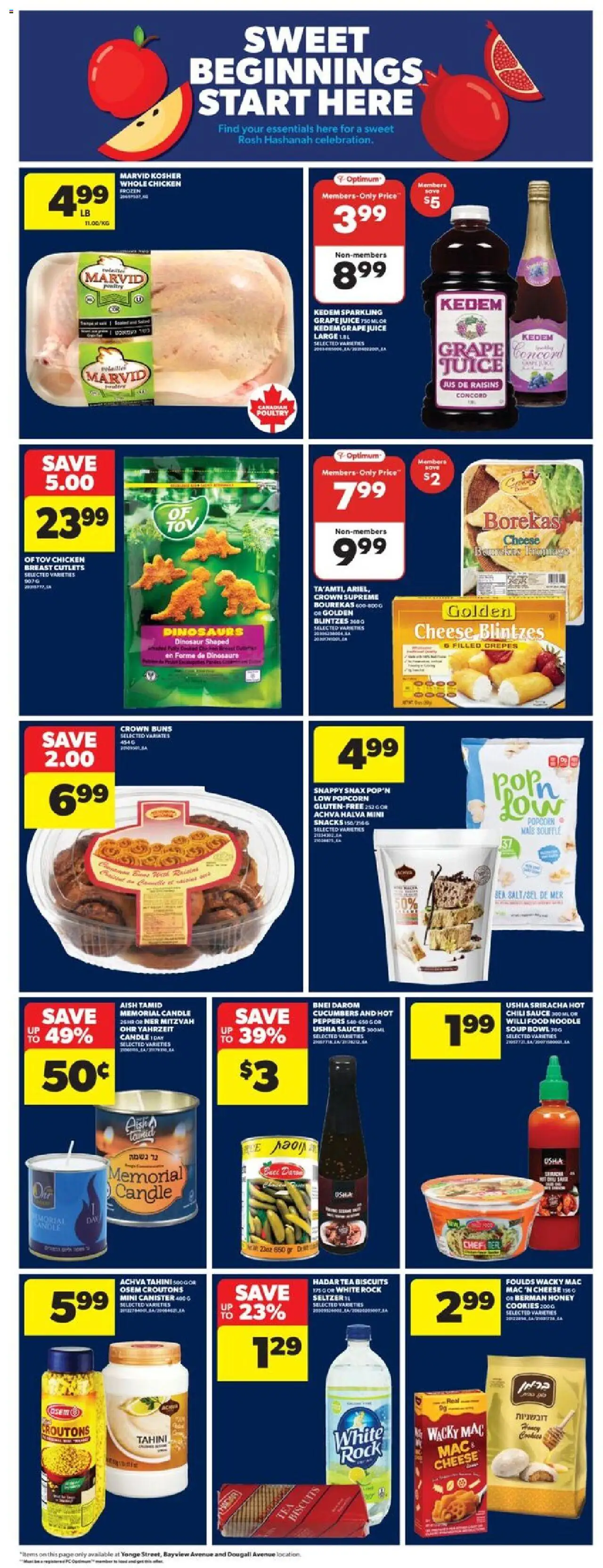 Real Canadian Superstore flyer valid from 25.09.2025 | Page: 30 | Products: Cookies, Cucumbers, Juice, Chicken