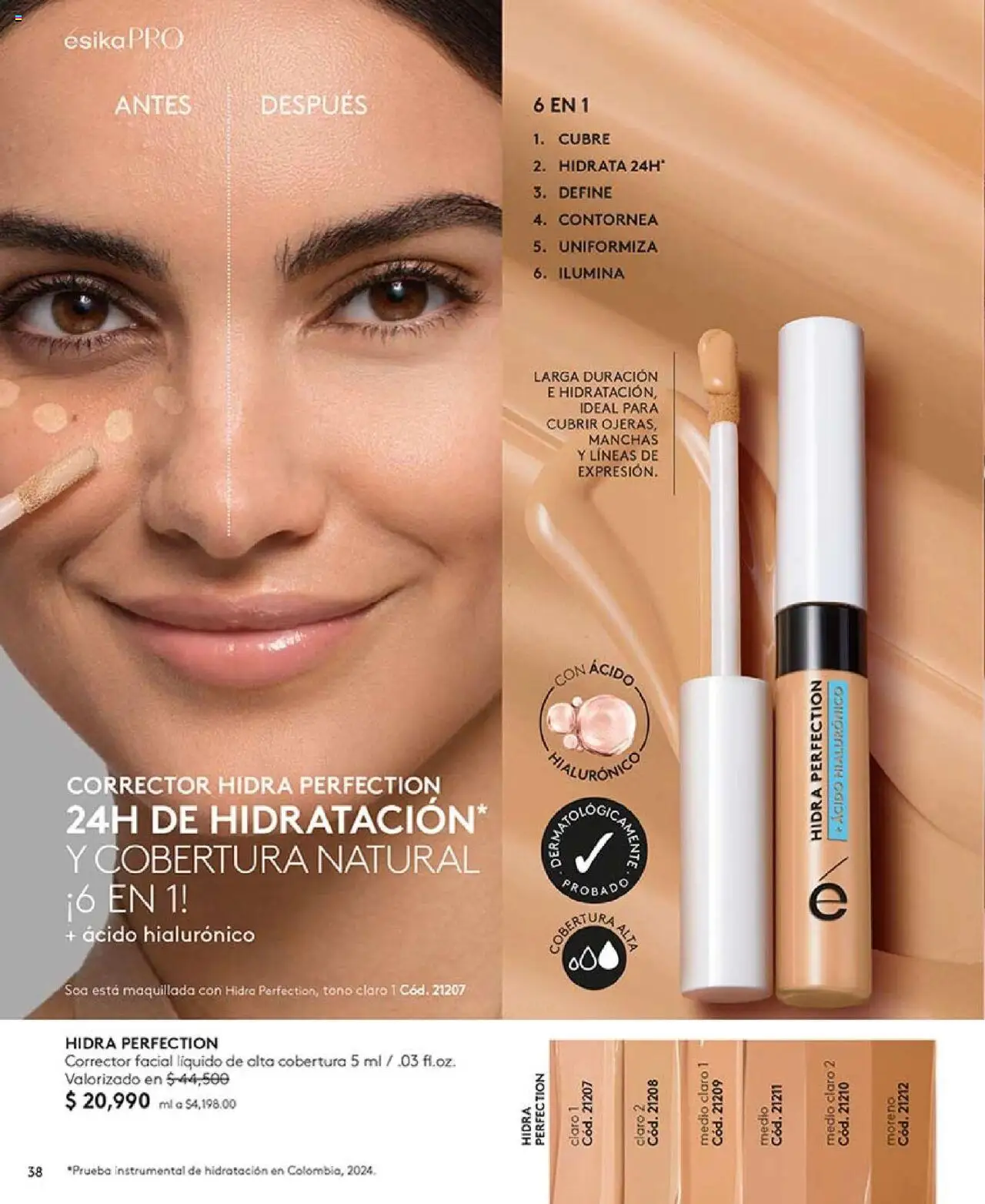 Ésika revista - valida desde el 16.06.2025 | Página: 38 | Productos: Corrector