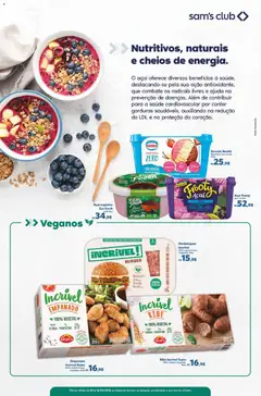 Sam's Club ofertas Viva Bem - Pré-Visualização do folheto da loja Sam's Club, válido de 03.03.2026 | Página: 8 | Produtos: Ferro, Hambúrguer, Sorvete, Açaí