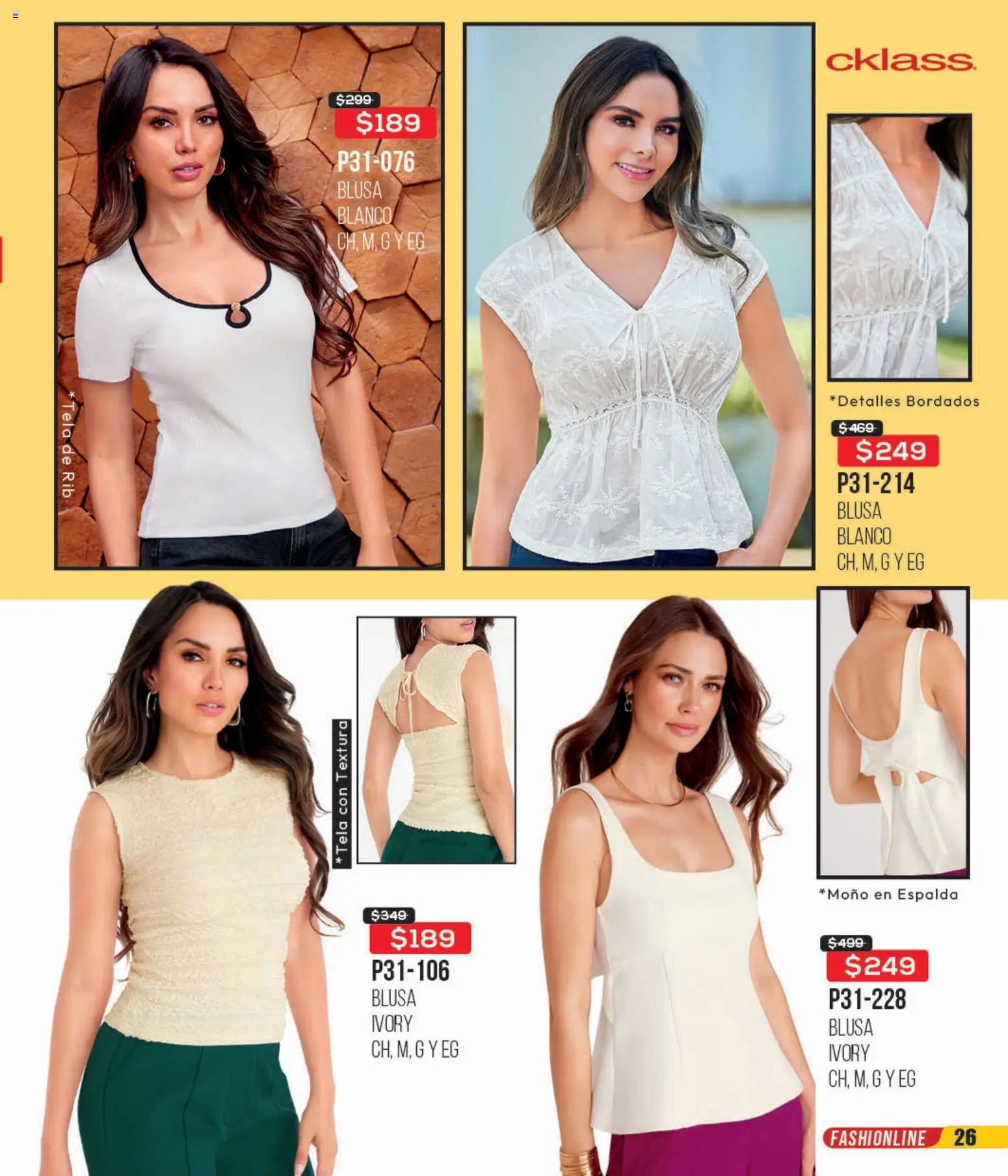 Nuevas ofertas de Cklass válidas en toda la República Mexicana desde el 16.02.2026. ¡Encuentra las mejores ofertas en Cklass catálogo Remate Ropa! | Página: 27 | Productos: Blusa