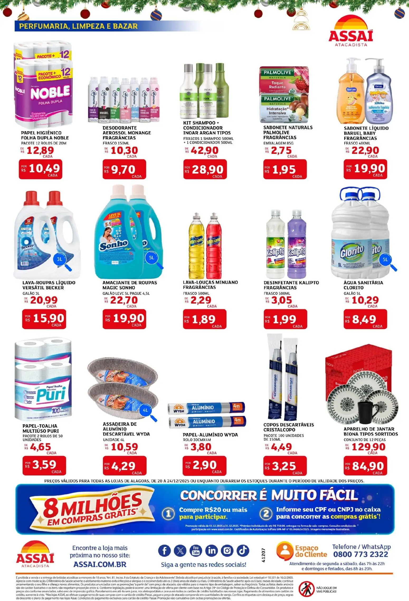 Assaí Atacadista Folheto - válido de 20.12.2025 | Página: 4 | Produtos: Caixa, Base, Bebida, Amaciante