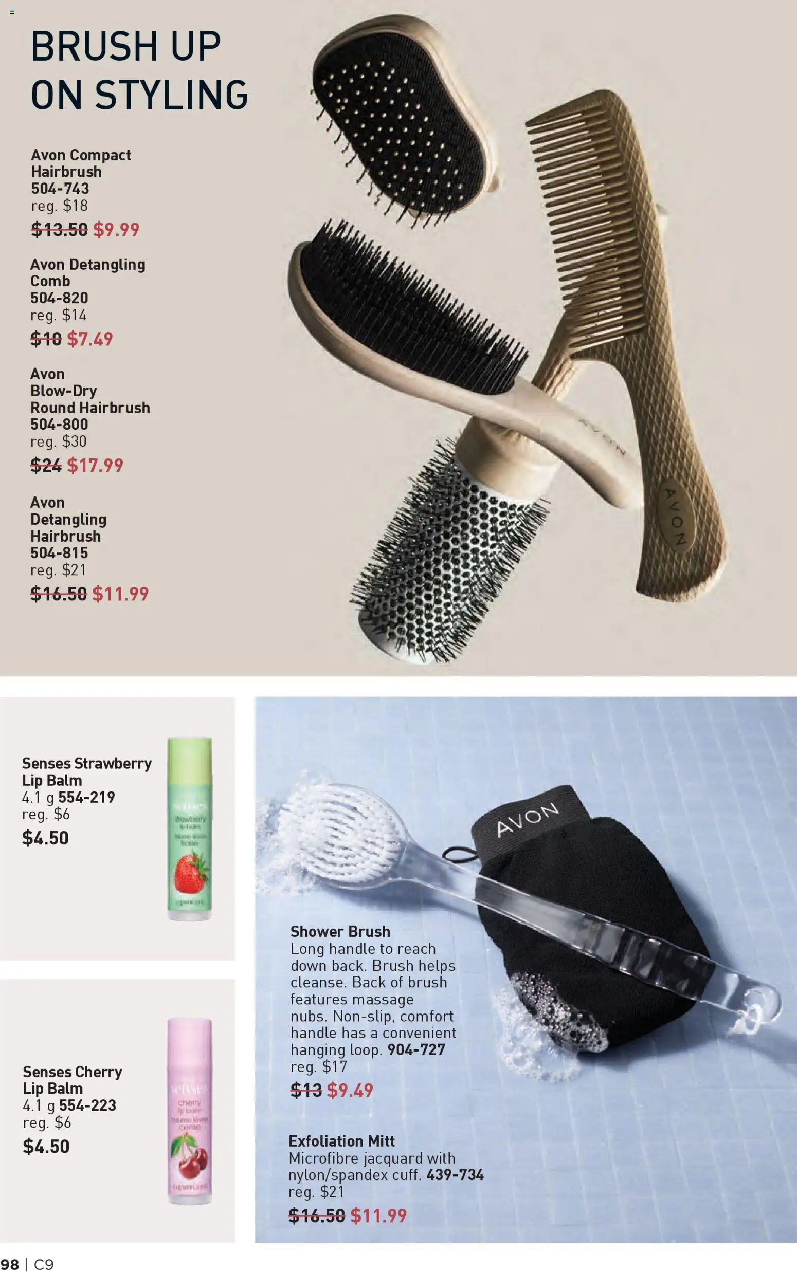 Avon flyer valid from 23.04.2026 | Page: 98 | Products: Brush, Shower