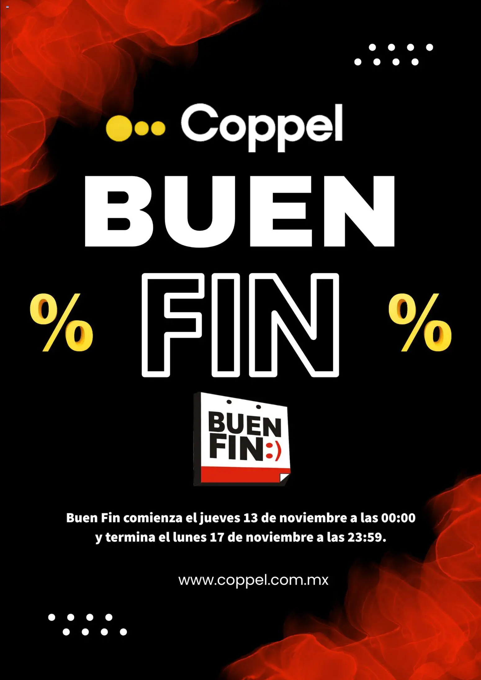 Nuevas ofertas de Coppel válidas en toda la República Mexicana desde el 13.11.2025. ¡Encuentra las mejores ofertas en Coppel Buen Fin aviso! | Página: 1