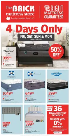 Preview of The Brick - Brick Mattress Store from shop The Brick valid from 18.02.2026