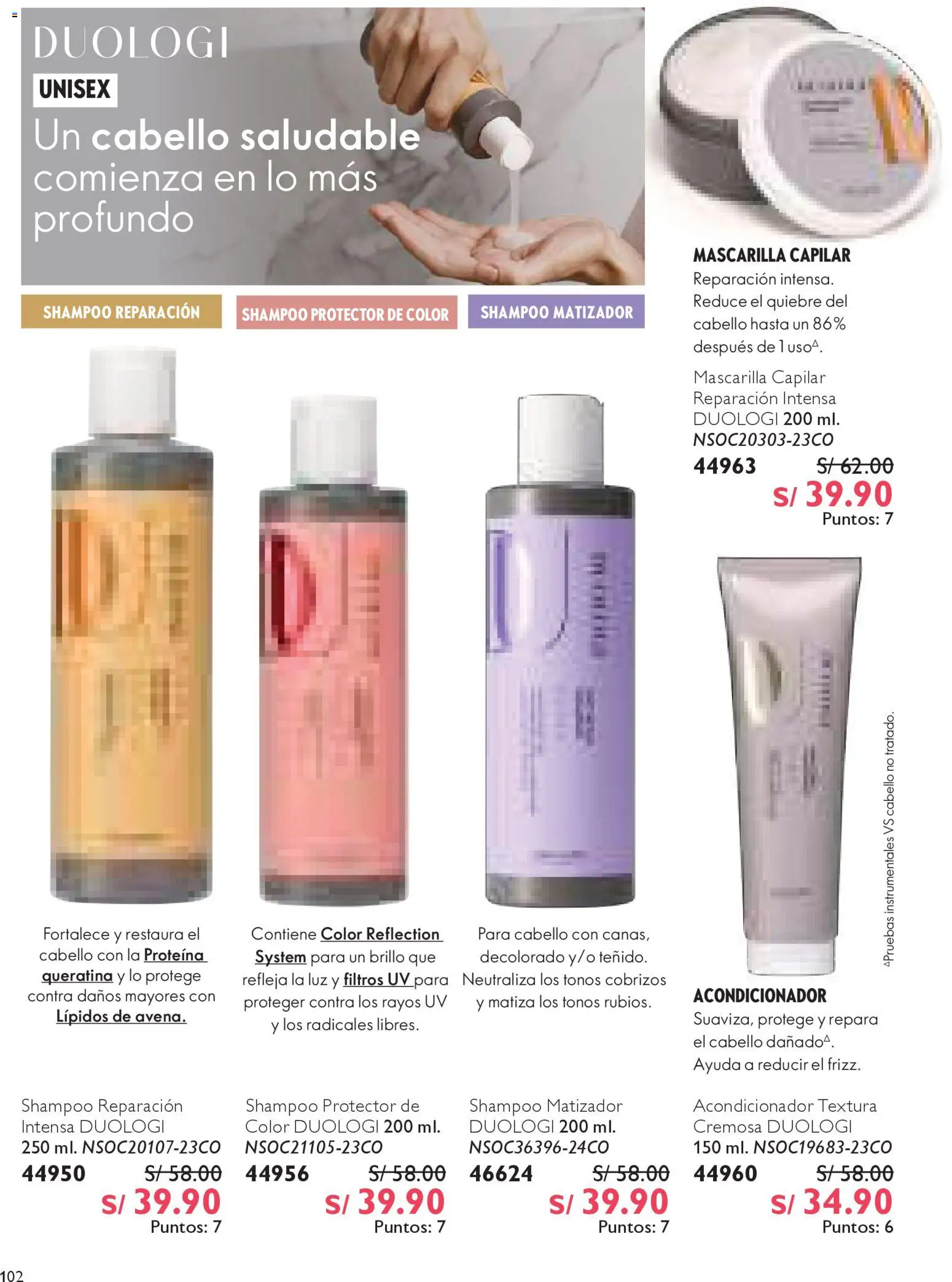 Catálogo Oriflame válido desde 15.11.2025 | Página: 102 | Productos: Shampoo, Acondicionador