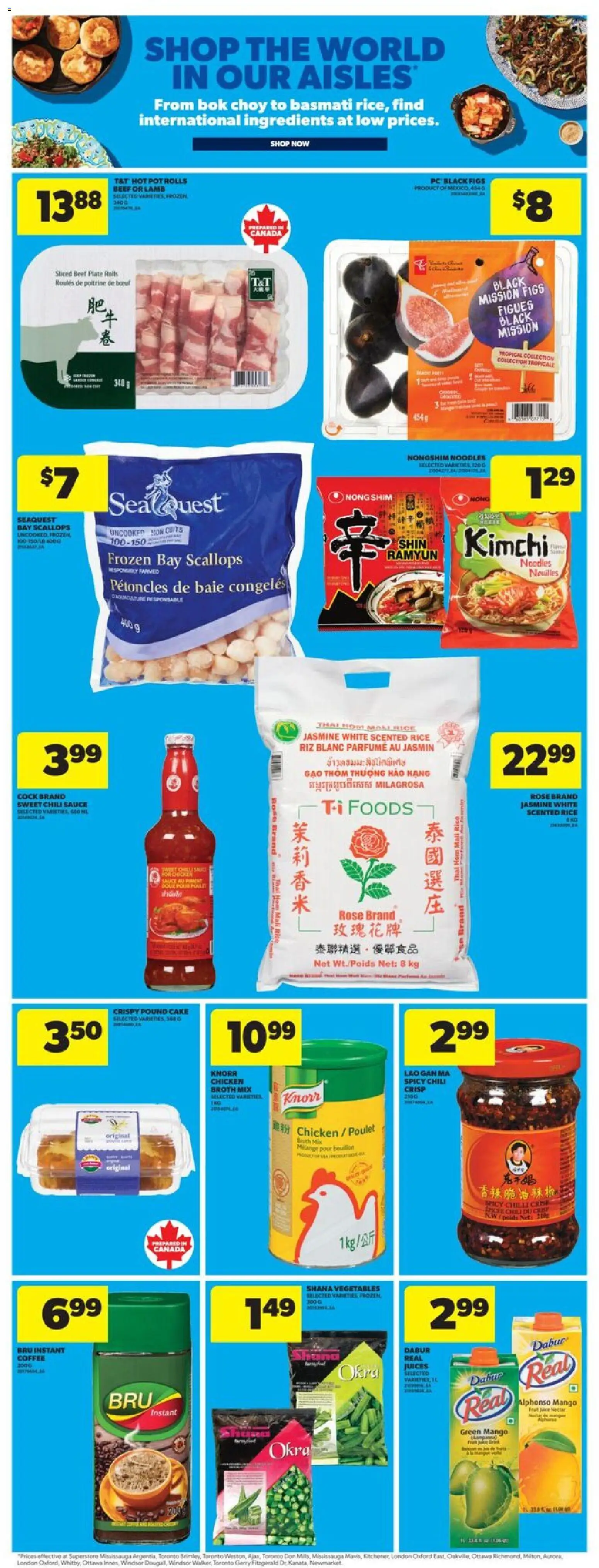 Real Canadian Superstore flyer valid from 04.12.2025 | Page: 22 | Products: Noodles, Beef, Coffee, Chicken