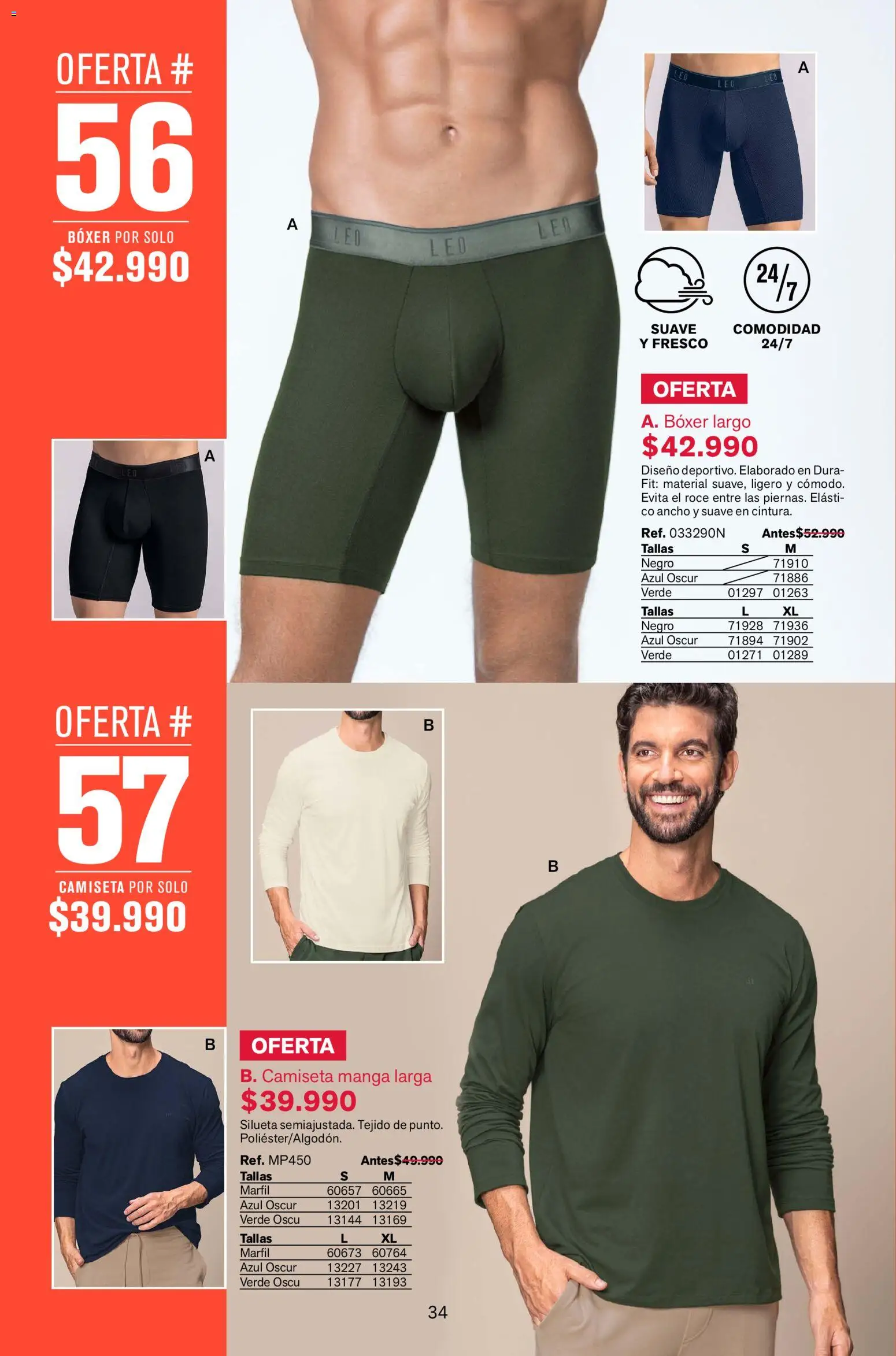 Leonisa revista - valida desde el 02.01.2026 | Página: 34 | Productos: Camiseta