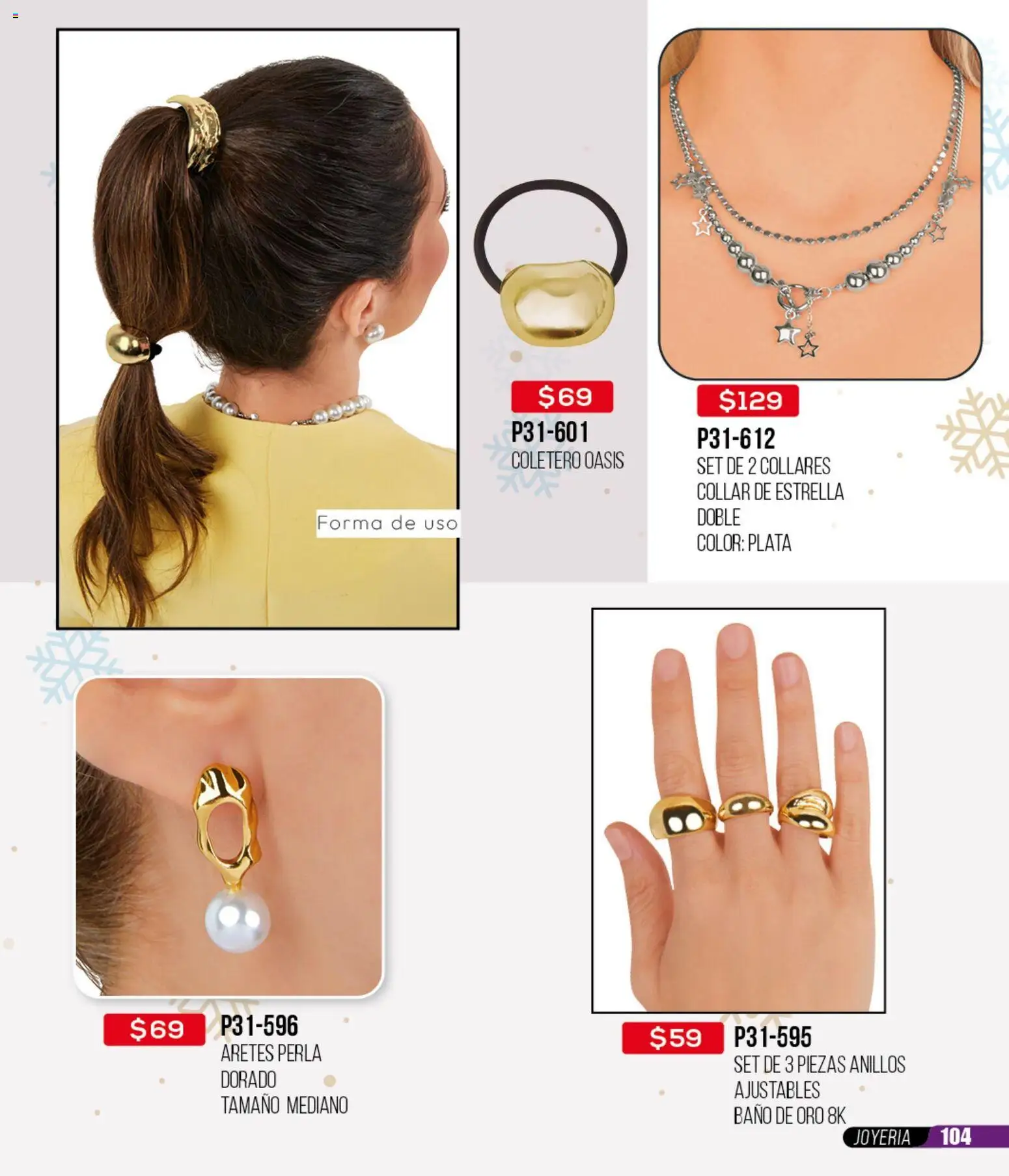 Nuevas ofertas de Cklass válidas en toda la República Mexicana desde el 12.01.2026. ¡Encuentra las mejores ofertas en Cklass catálogo Mega Ofertas Calzado! | Página: 414 | Productos: Collar, Aretes, Baño