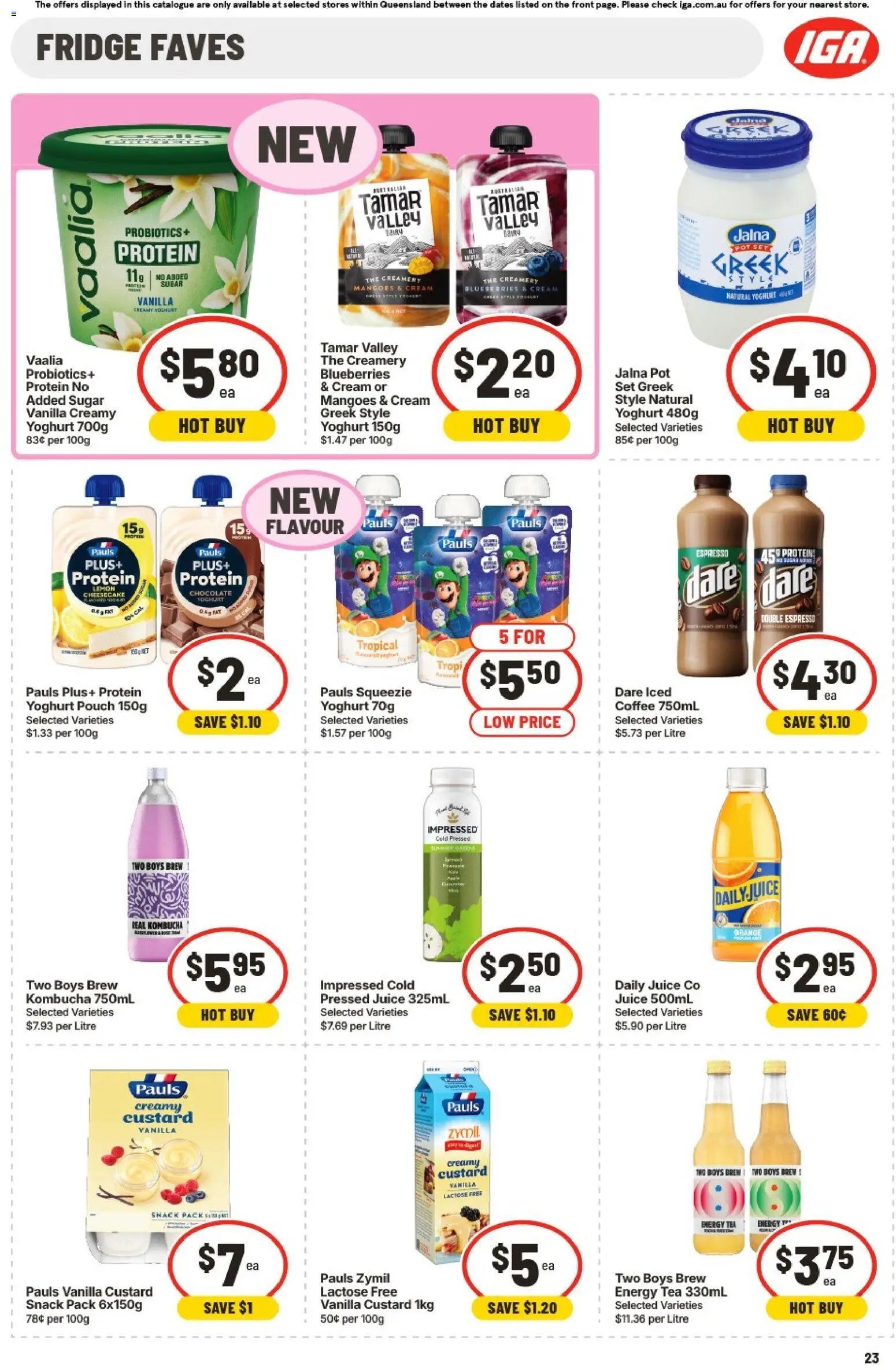 IGA catalogue - valid from 08.04.2026 | Page: 26 | Products: Yoghurt, Tea, Sugar, Blueberries