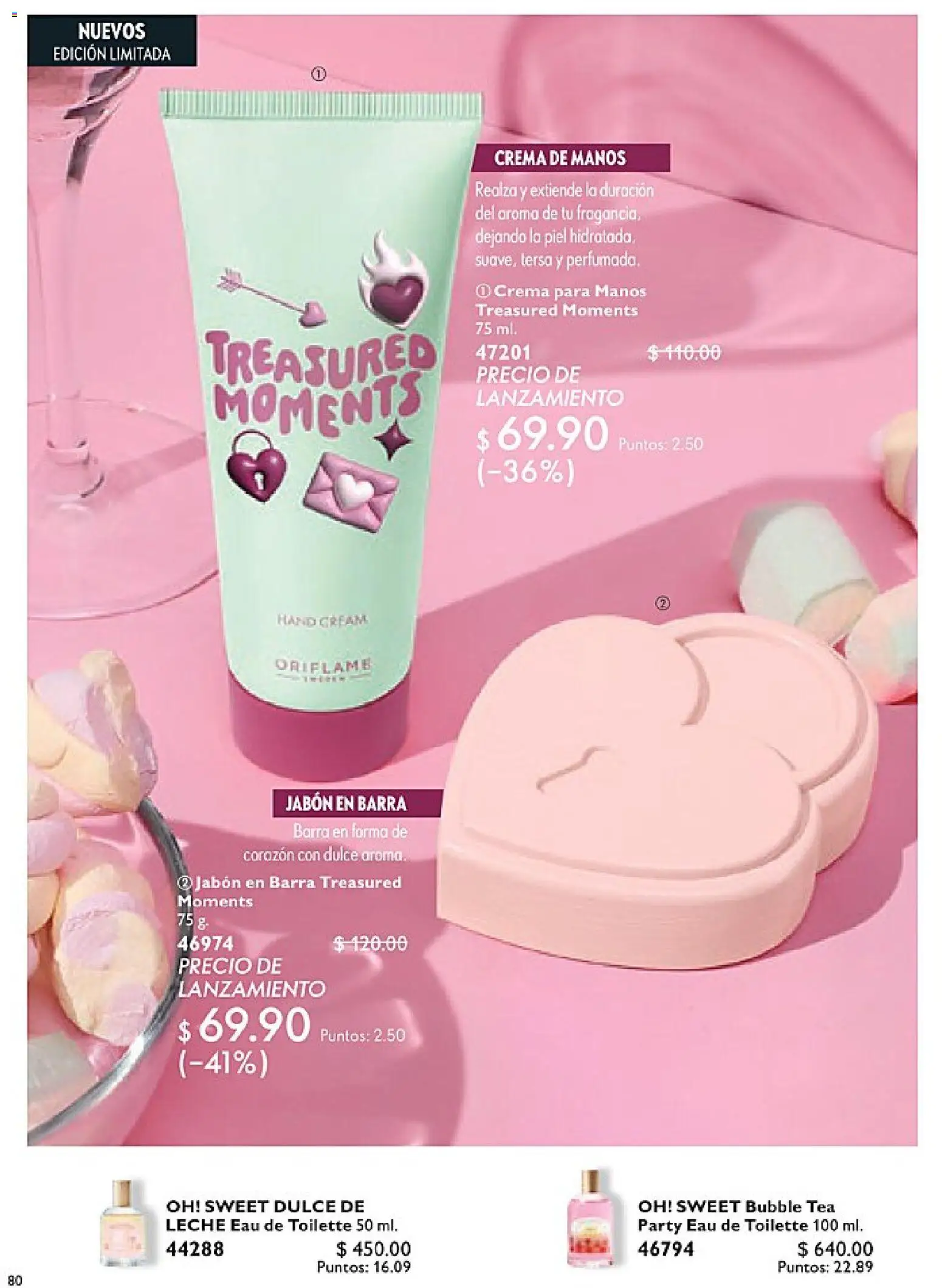 Nuevas ofertas de Oriflame válidas en toda la República Mexicana desde el 14.02.2026. ¡Encuentra las mejores ofertas en Oriflame campaña 3 2026! | Página: 80 | Productos: Crema, Barra, Eau de toilette, Jabón