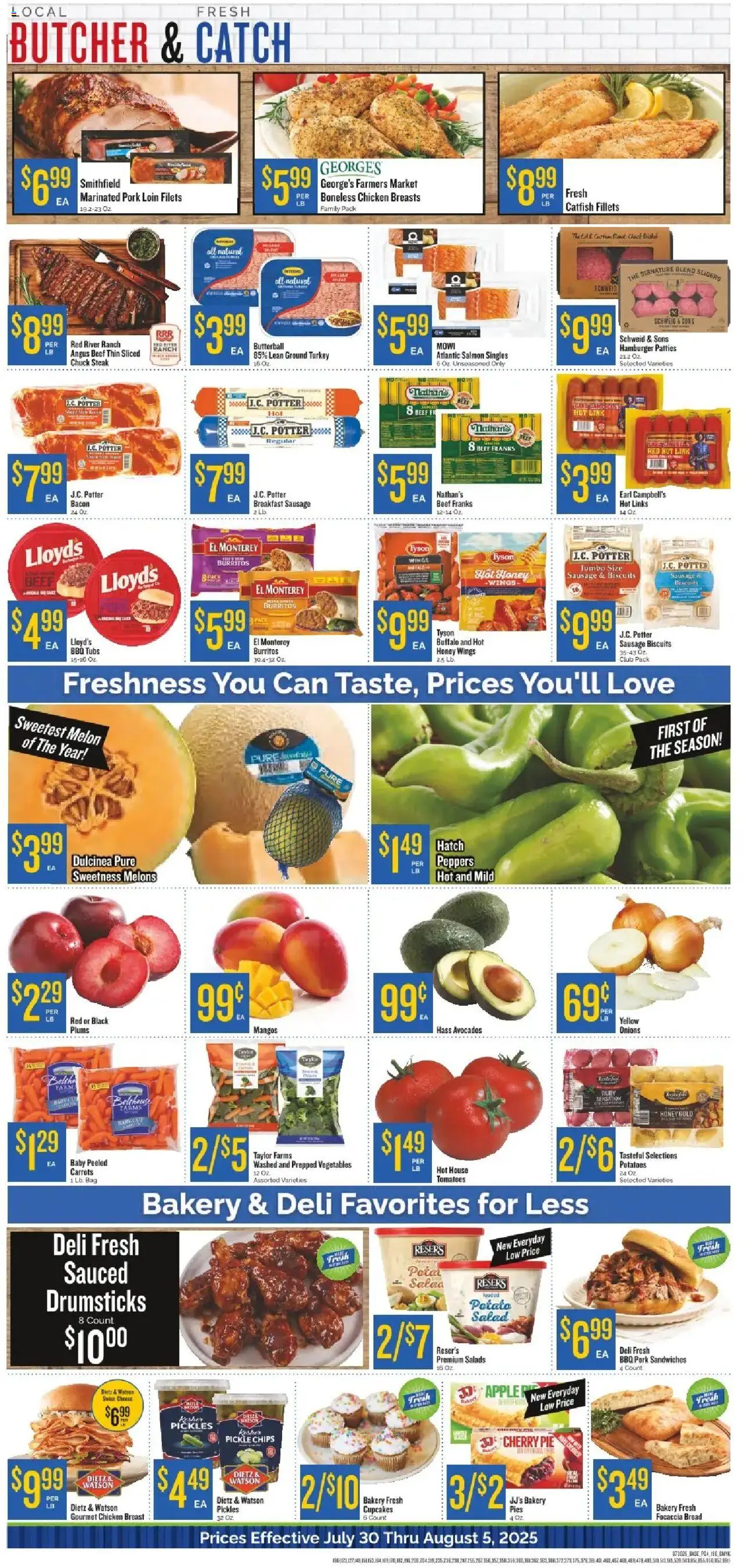 Homeland Weekly Ad - valid from 30.07.2025 | Page: 4 | Products: Bakery, Cheese, Pork, Sausage