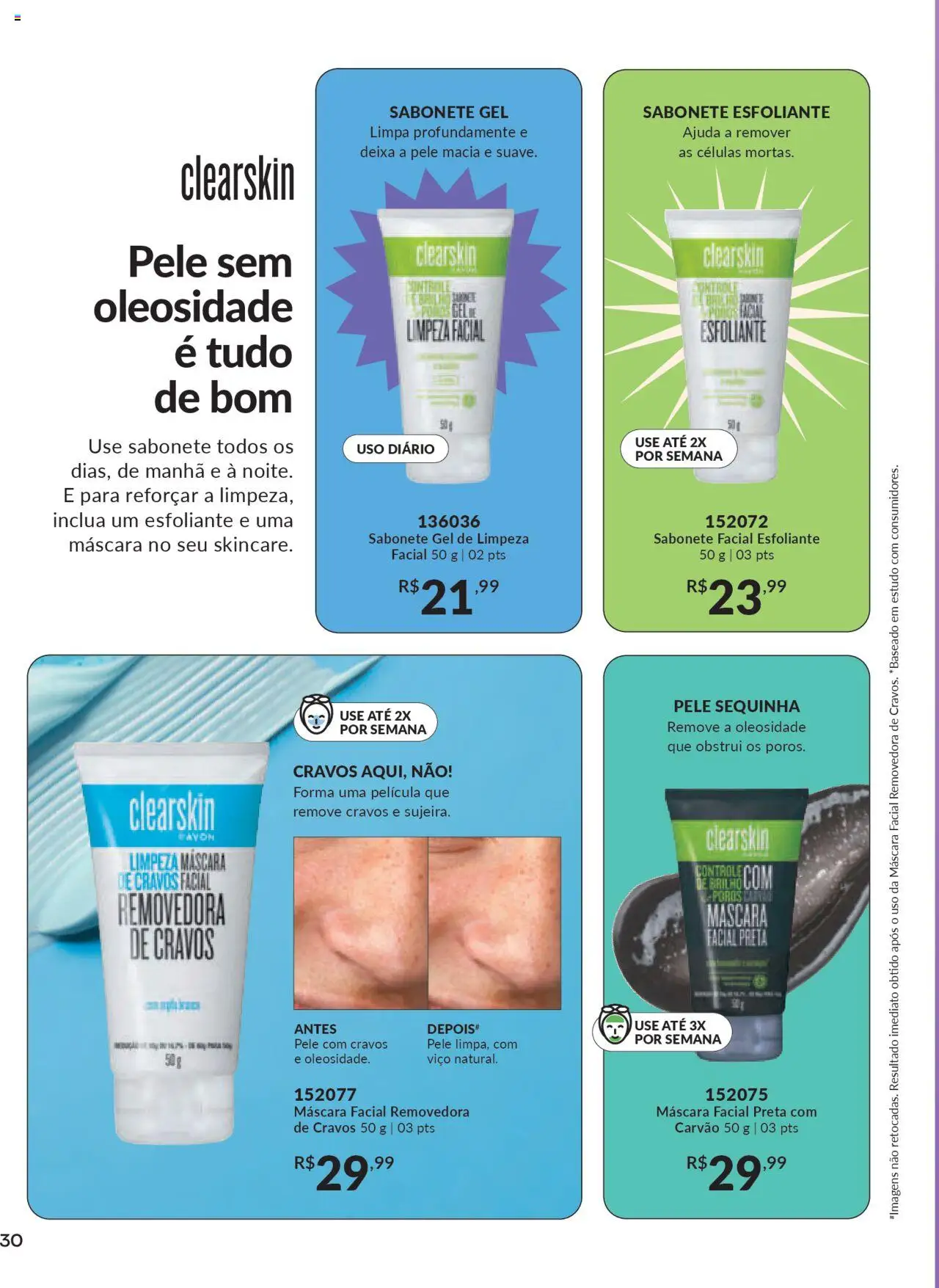 Avon Folheto - válido de 16.06.2025 | Página: 30 | Produtos: Máscara facial, Gel de limpeza, Sabonete