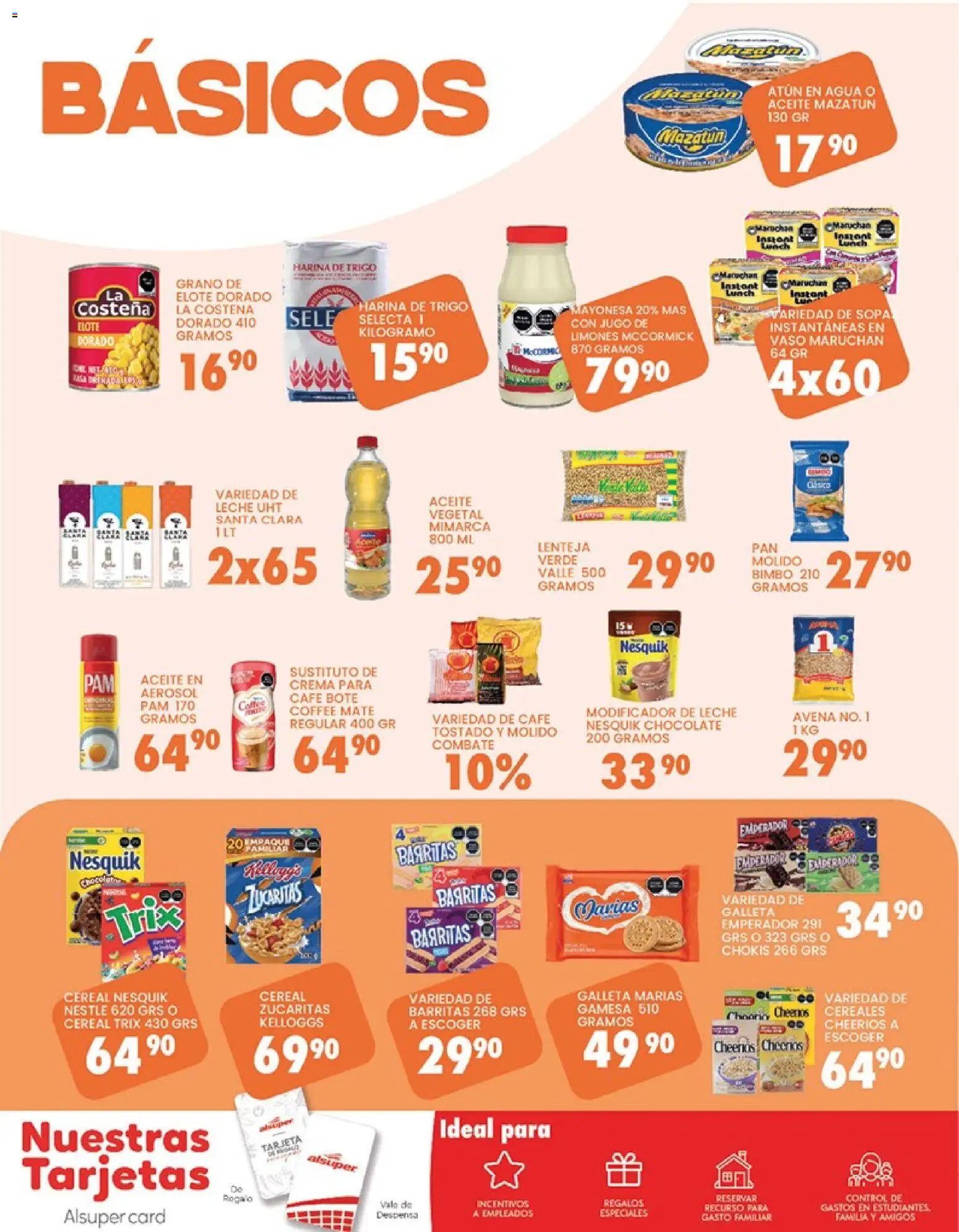 Nuevas ofertas de Alsuper válidas en toda la República Mexicana desde el 24.03.2026. ¡Encuentra las mejores ofertas en Alsuper folleto Durango! | Página: 6 | Productos: Sopa, Agua, Chocolate, Cereales