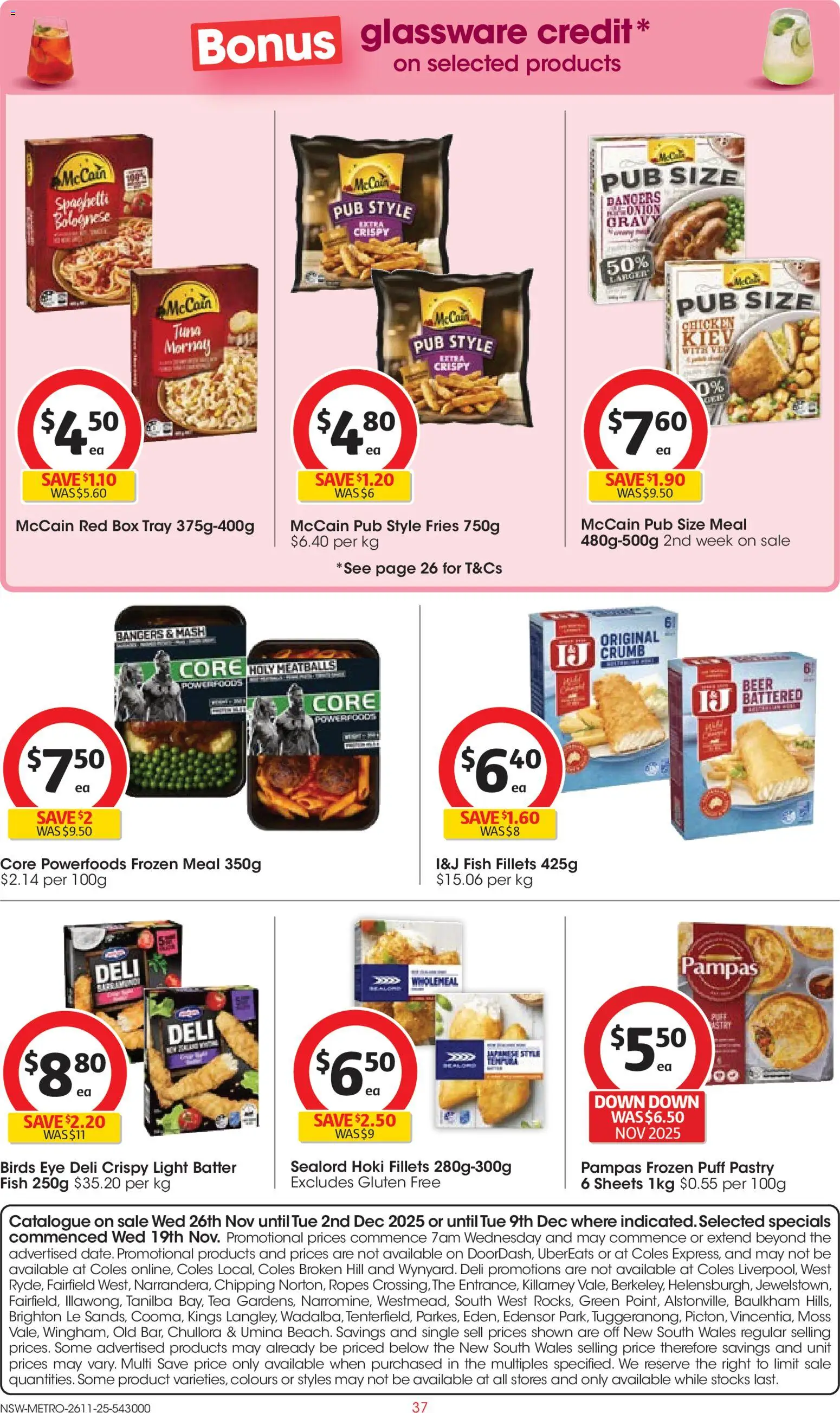 Coles catalogue - valid from 26.11.2025 | Page: 37 | Products: Box, Glassware, Beer, Chicken