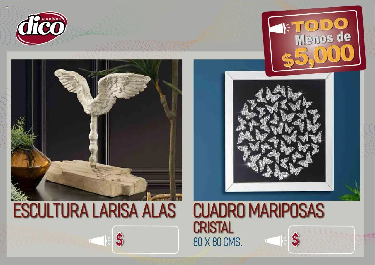 Nuevas ofertas de Muebles Dico válidas en toda la República Mexicana desde el 12.02.2025. ¡Encuentra las mejores ofertas en Muebles Dico catálogo Todo Menos! | Página: 92 | Productos: Mesa, Foco