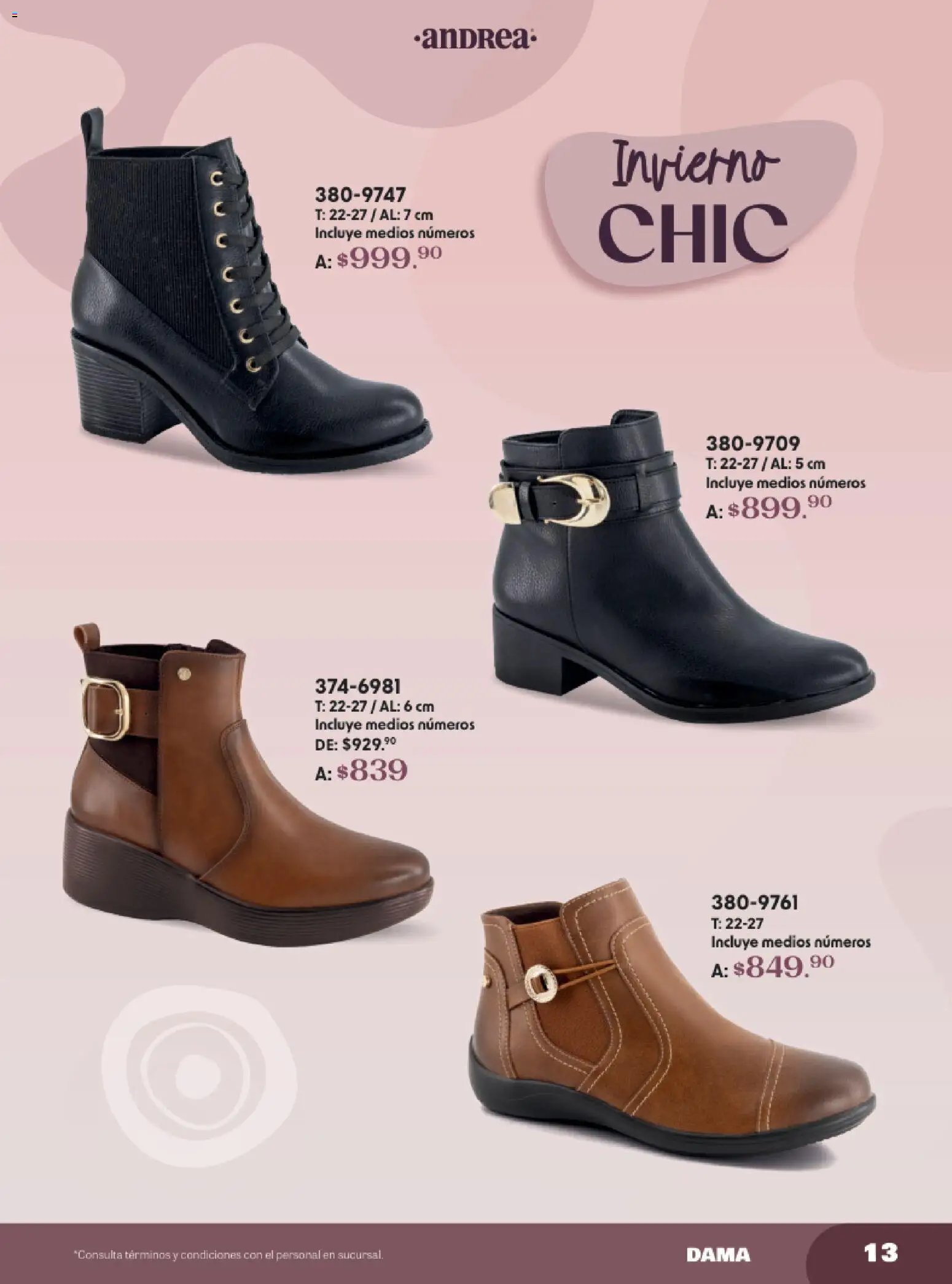 Nuevas ofertas de Andrea válidas en toda la República Mexicana desde el 19.10.2025. ¡Encuentra las mejores ofertas en Andrea catálogo Lo Más Abrigador! | Página: 13