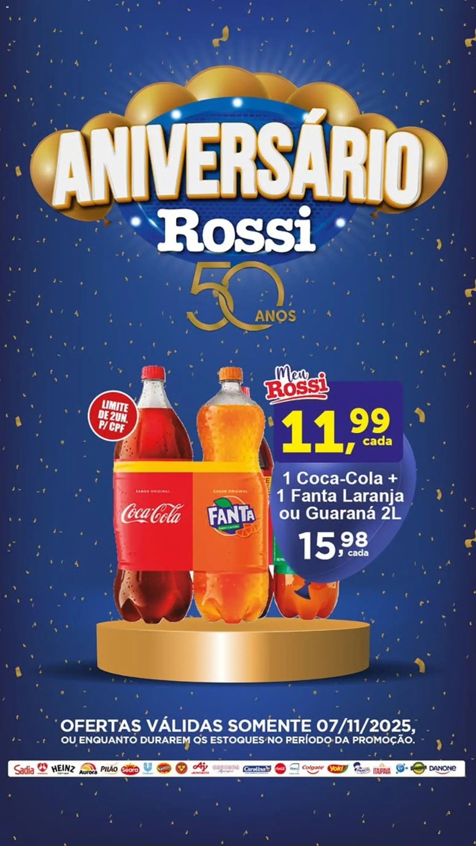 Rossi Supermercados Folheto - válido de 07.11.2025 | Página: 3 | Produtos: Guaraná, Fanta