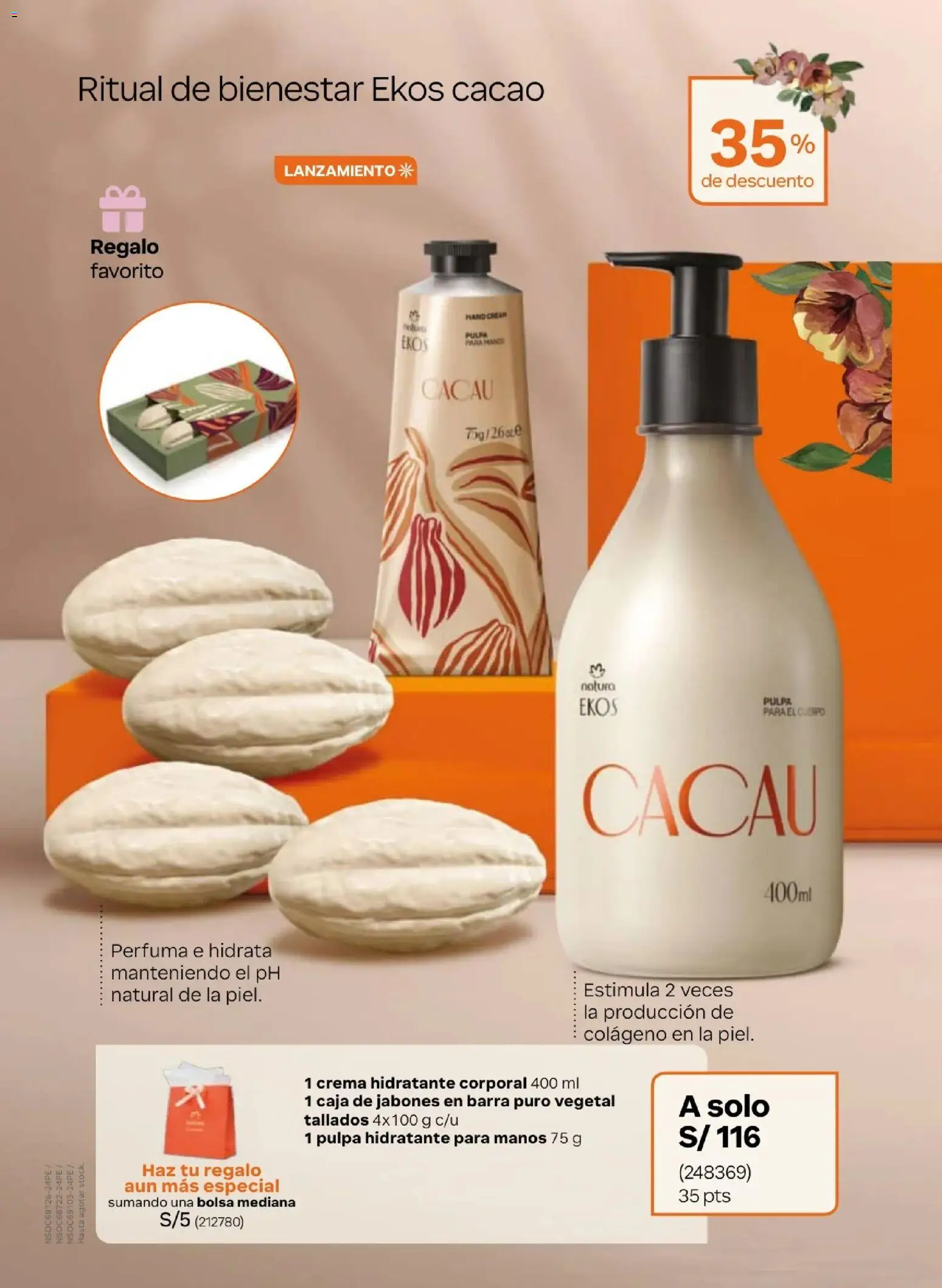 Catálogo Natura válido desde 31.03.2026 | Página: 15 | Productos: Caja, Crema, Bolsa